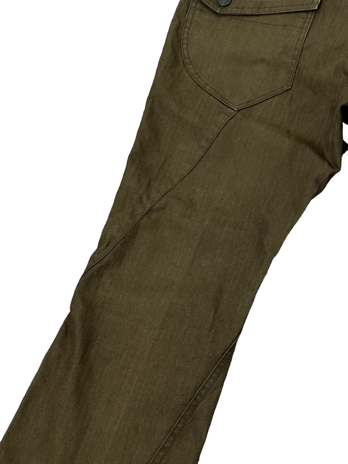 Japanese Brand Flare Jeans Male.Co Pinstriped Boot Cut 4🟦0 Size US 29 - 6 Thumbnail