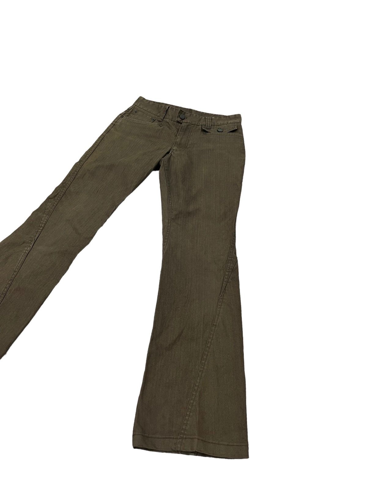 Japanese Brand Flare Jeans Male.Co Pinstriped Boot Cut 4🟦0 Size US 29 - 11 Thumbnail
