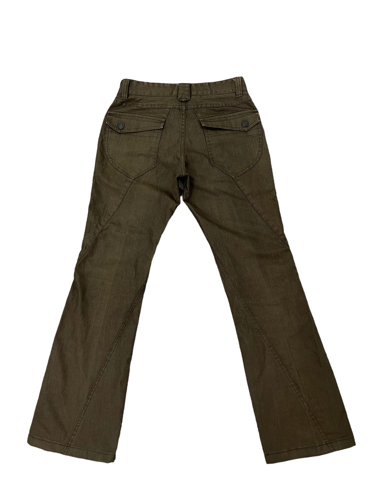 Japanese Brand Flare Jeans Male.Co Pinstriped Boot Cut 4🟦0 Size US 29 - 2 Thumbnail