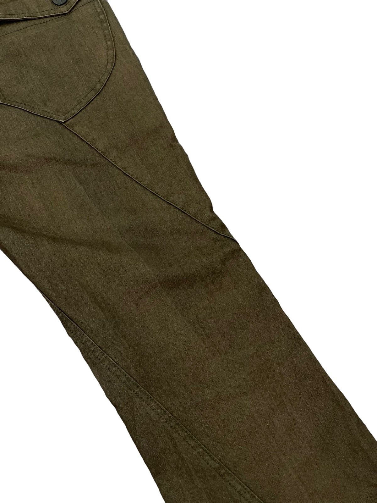 Japanese Brand Flare Jeans Male.Co Pinstriped Boot Cut 4🟦0 Size US 29 - 7 Thumbnail