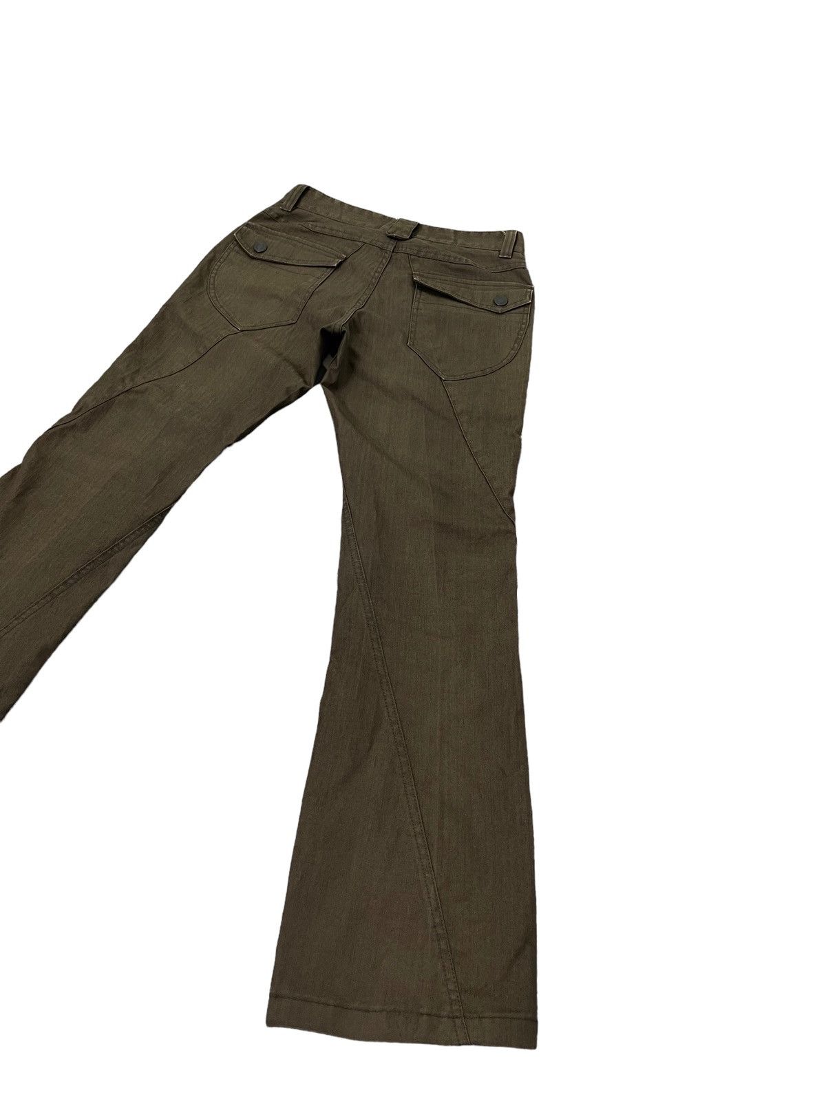 Japanese Brand Flare Jeans Male.Co Pinstriped Boot Cut 4🟦0 Size US 29 - 3 Thumbnail