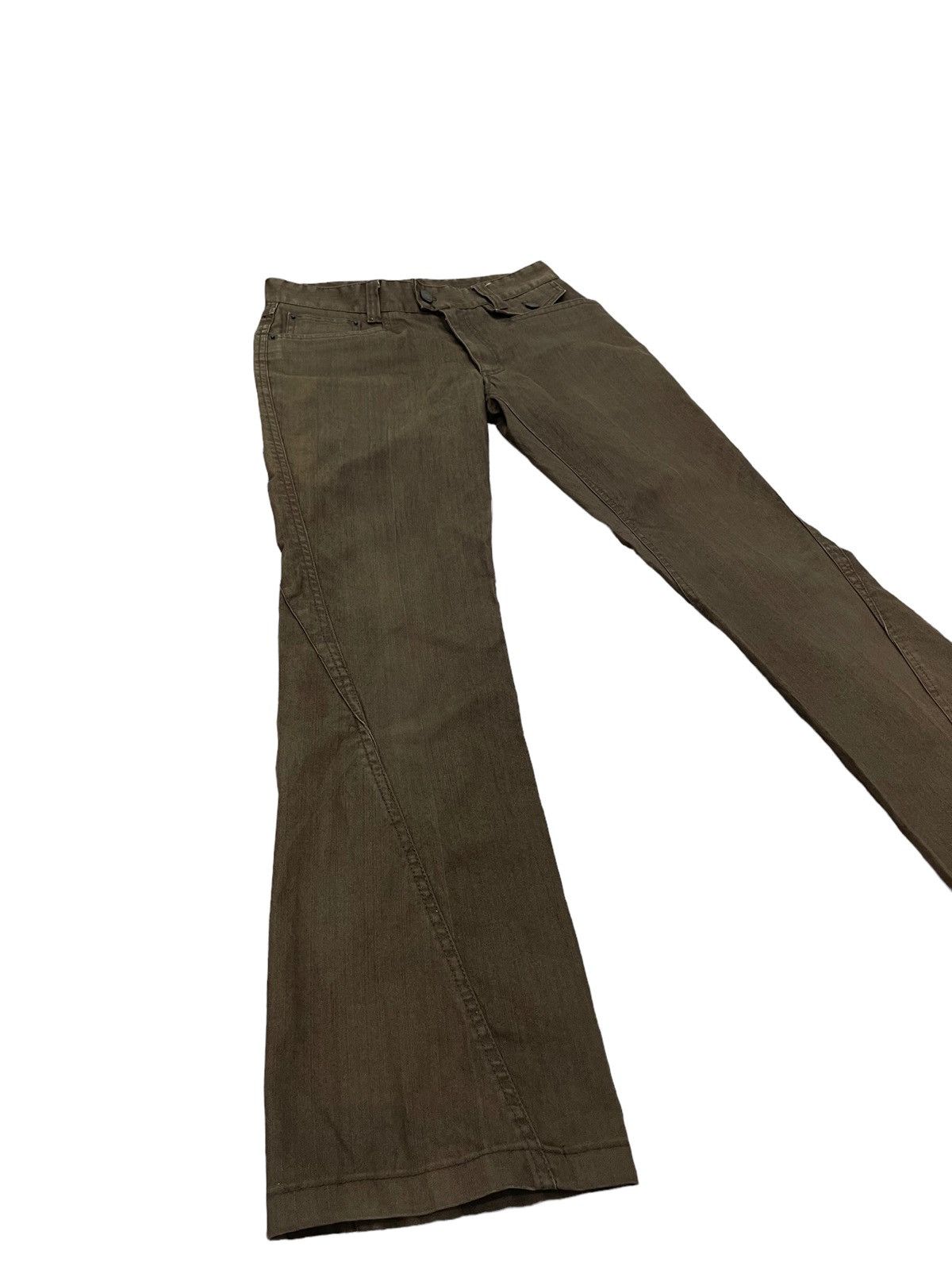 Japanese Brand Flare Jeans Male.Co Pinstriped Boot Cut 4🟦0 Size US 29 - 10 Thumbnail