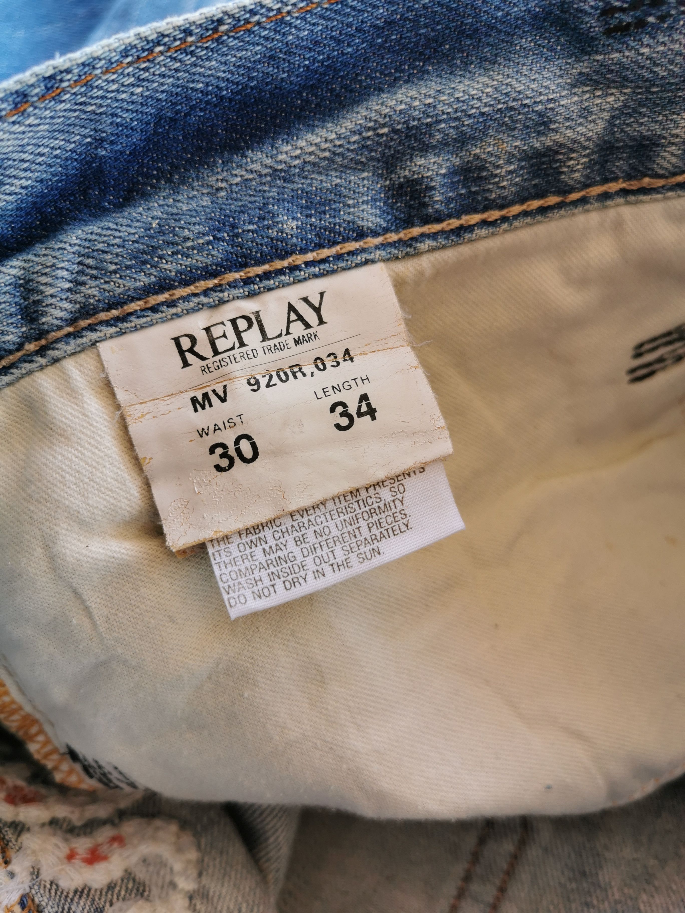 Christian Audigier Replay Brand Washed Denim Size US 32 / EU 48 - 3 Thumbnail