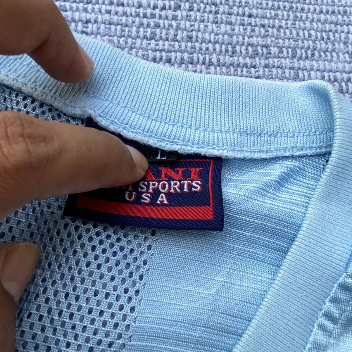 Karl Kani vintage karl kani blue jersey Size US L / EU 52-54 / 3 - 2 Thumbnail