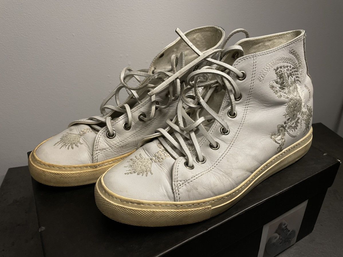 Gucci RARE Gucci Dragon Embroidered sneakers Fall/Winter 2001 Size US 6 / EU 39 - 1 Thumbnail