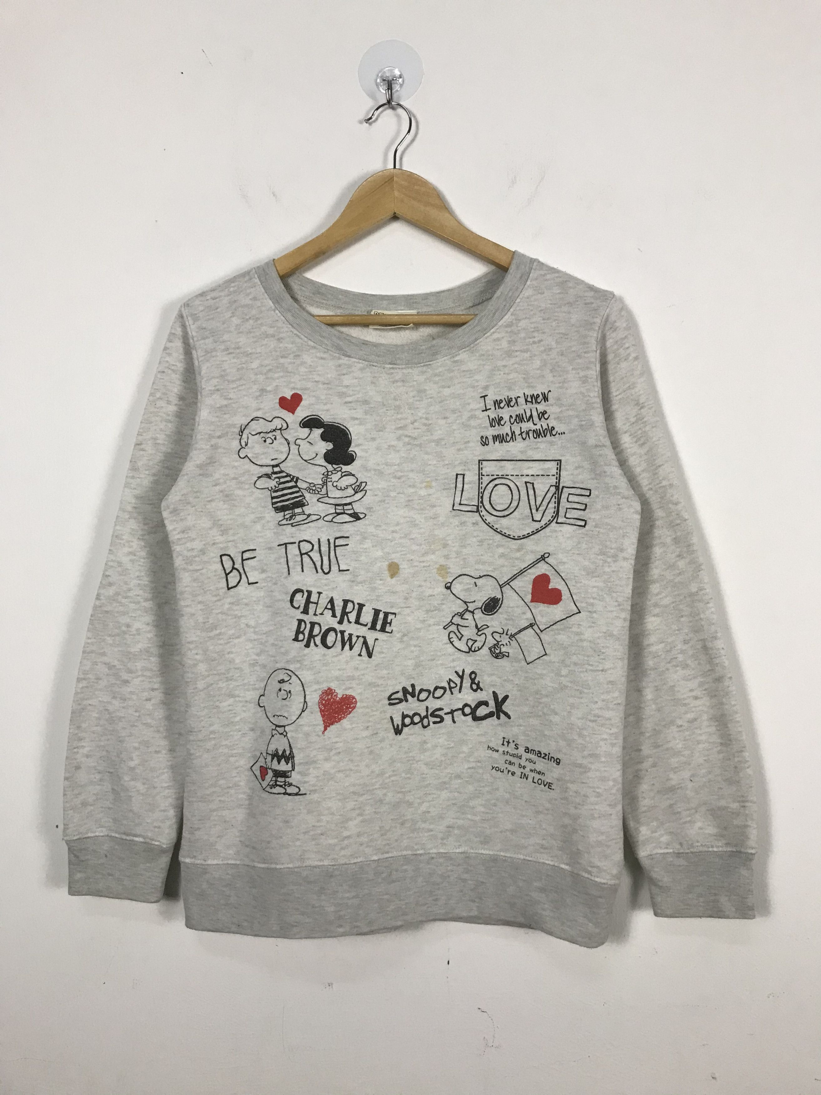 Vintage 90s Snoopy Charlie Brown Woodstock Sweatshirt #2166