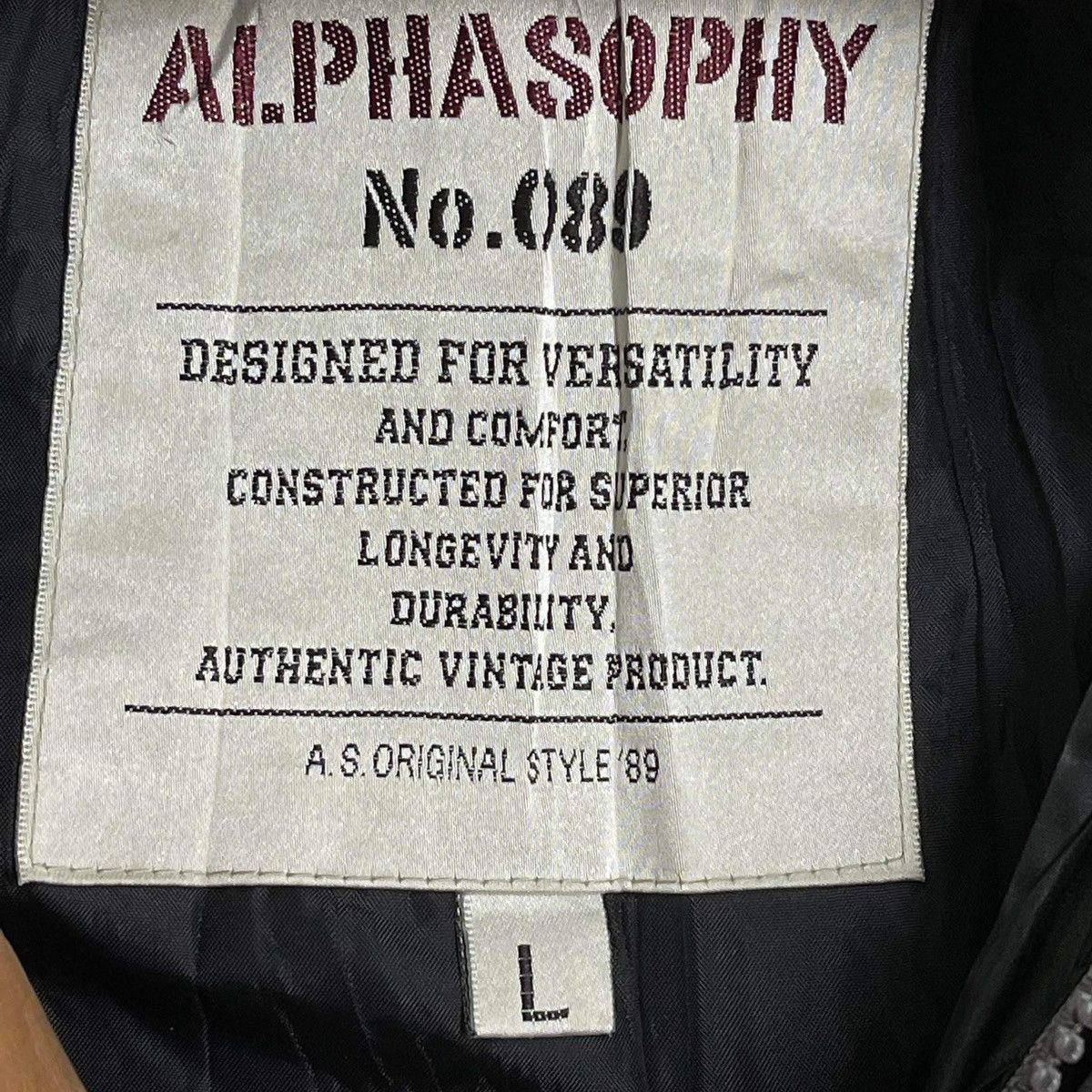 Japanese Brand Vintage Alphasophy Light Jacket Size M Size US M / EU 48-50 / 2 - 7 Thumbnail