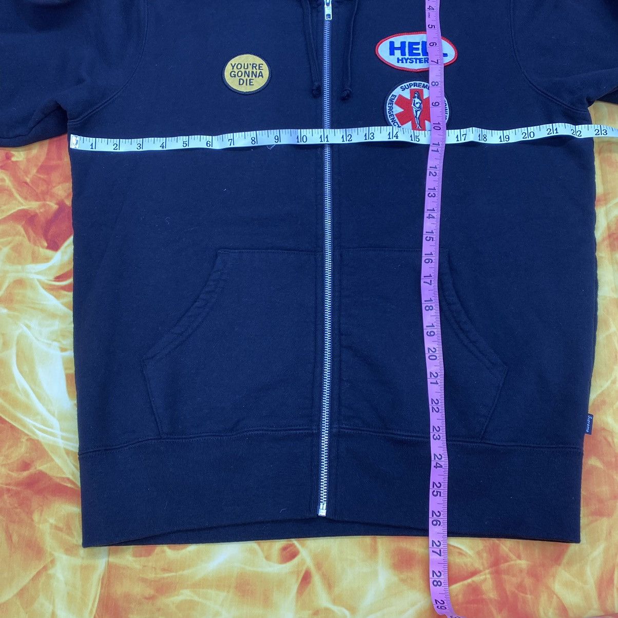 Hysteric Glamour × Supreme Supreme Hysteric Glamour AW2017 Patches Zip Up Hoodie Size US S / EU 44-46 / 1 - 9 Thumbnail