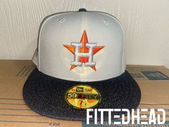 New Era Houston Astros 2005 World Series Capsule Hats 59FIFTY Fitted Hat White/Orange