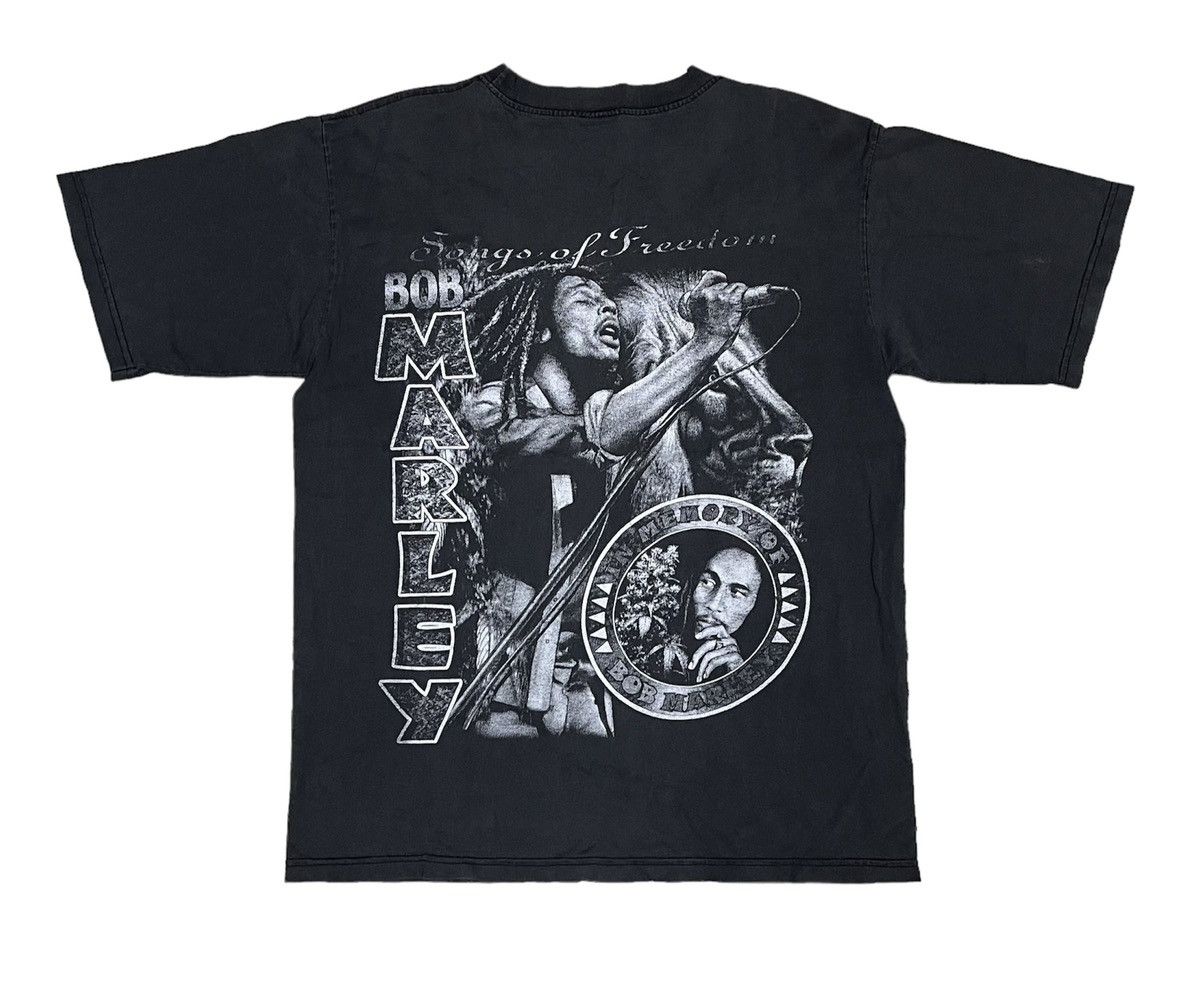 Band Tees × Bob Marley × Vintage BOB MARLEY T Shirt Size US L / EU 52-54 / 3 - 2 Thumbnail