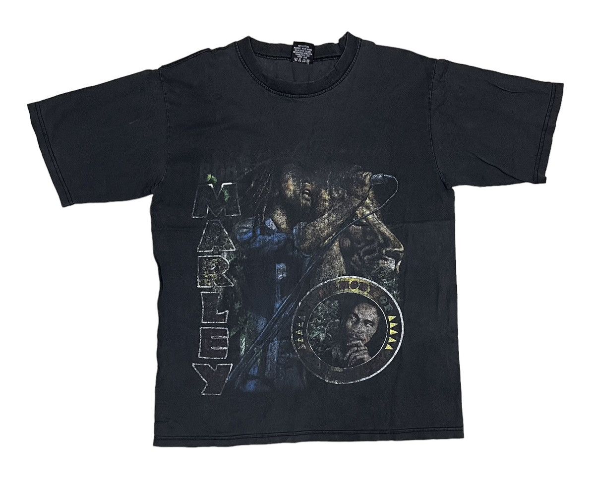 Band Tees × Bob Marley × Vintage BOB MARLEY T Shirt Size US L / EU 52-54 / 3 - 1 Thumbnail