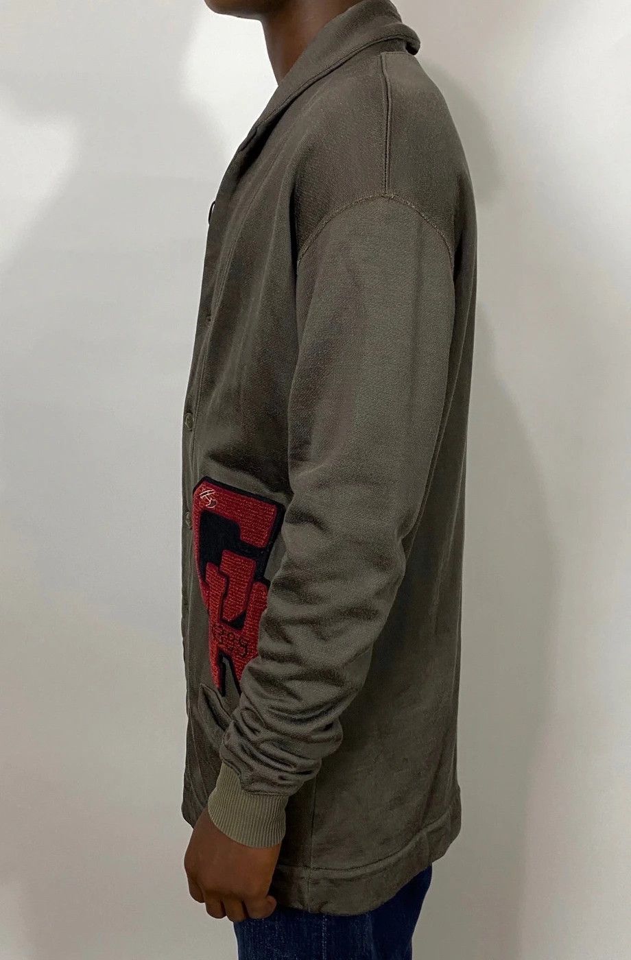 Kapital Kapital Japan Taupe/Crimson Cardigan Size US M / EU 48-50 / 2 - 4 Thumbnail