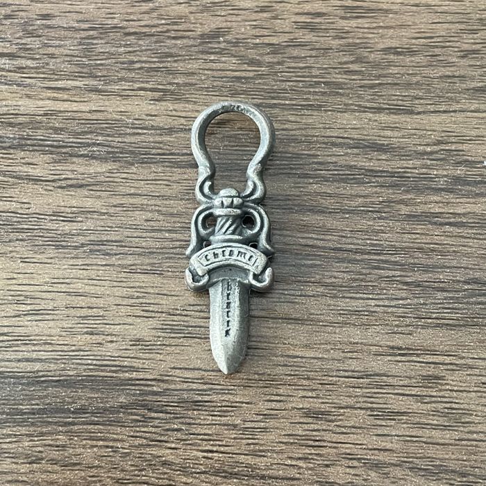 Chrome Hearts RARE Chrome Hearts Dagger Pendant Chain Necklace Silver ...