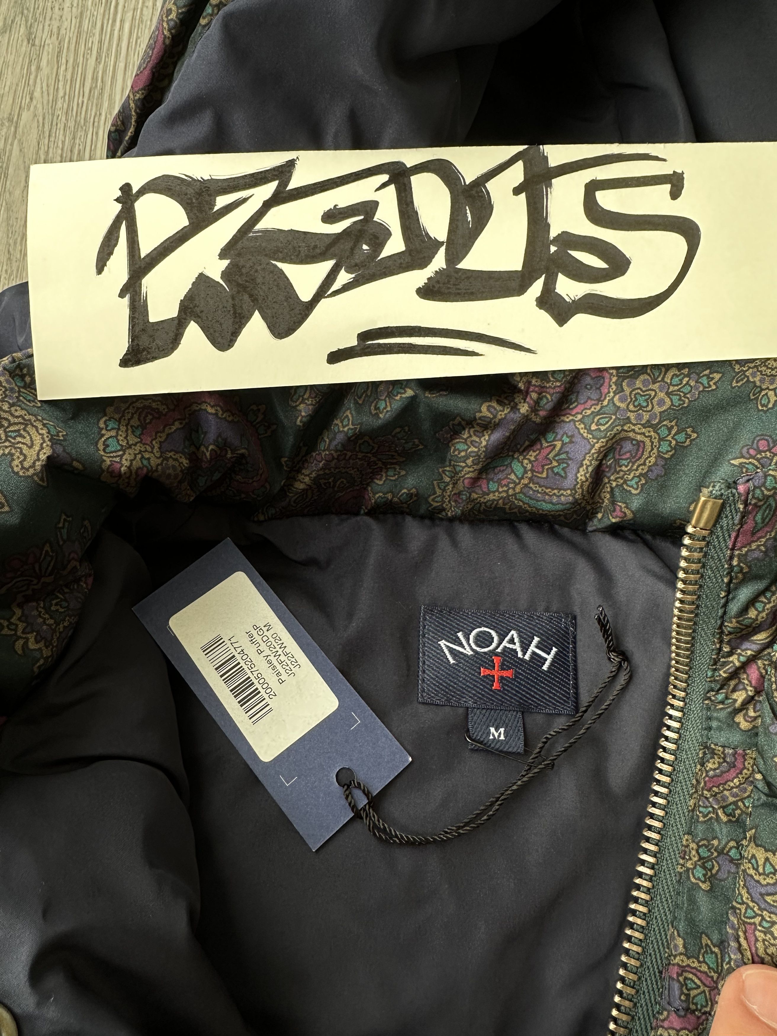 Noah Noah Paisley Cashball Puffer Jacket Made in Italy Size US M / EU 48-50 / 2 - 4 Thumbnail