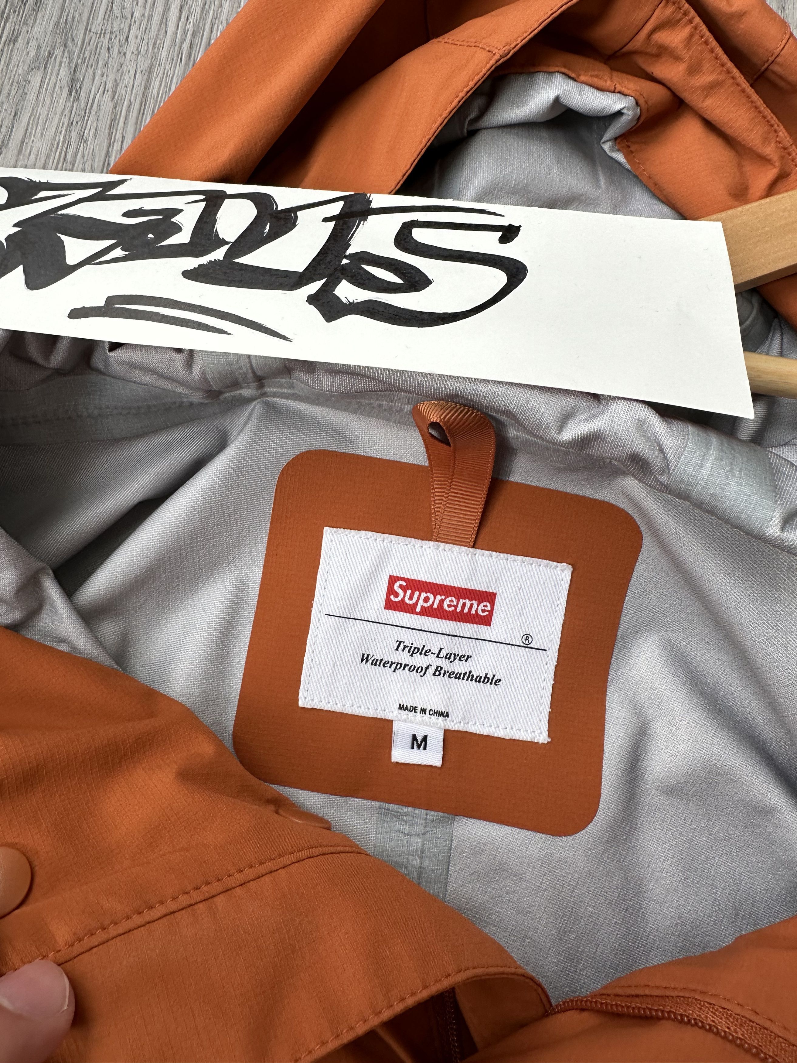 Supreme Supreme Taped Seam Anorak Pullover Burnt Orange Size US M / EU 48-50 / 2 - 3 Thumbnail
