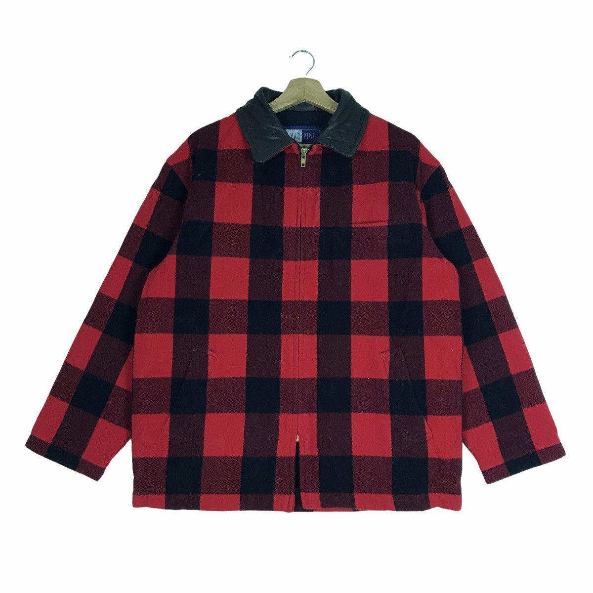 Japanese Brand VAN PIMS by Van Jacket Checkered Tartan Wool