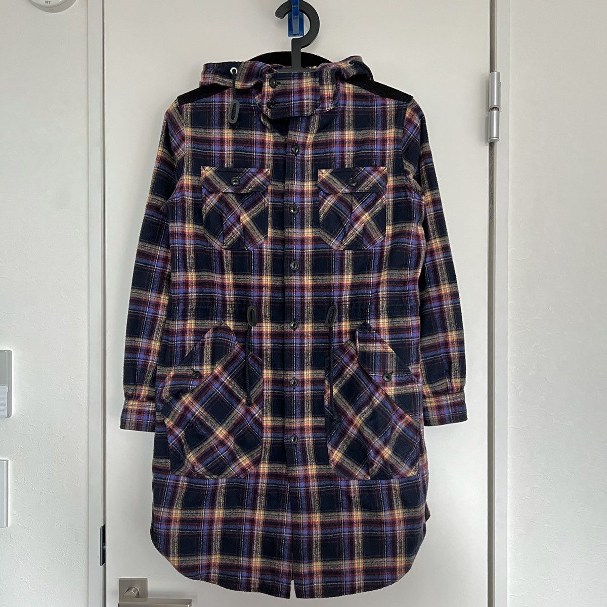 Comme des Garcons Junya Watanabe Check Print 4-Pocket Mods Coat Size US M / EU 48-50 / 2 - 1 Thumbnail