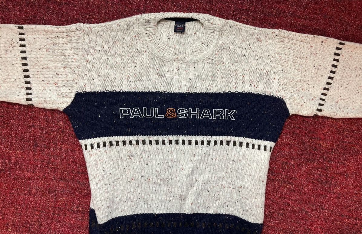 Paul & Shark × Vintage Paul & Shark vintage big logo wool sweater Size US L / EU 52-54 / 3 - 3 Thumbnail