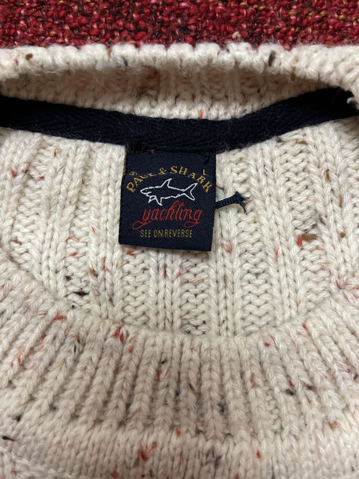 Paul & Shark × Vintage Paul & Shark vintage big logo wool sweater Size US L / EU 52-54 / 3 - 6 Thumbnail