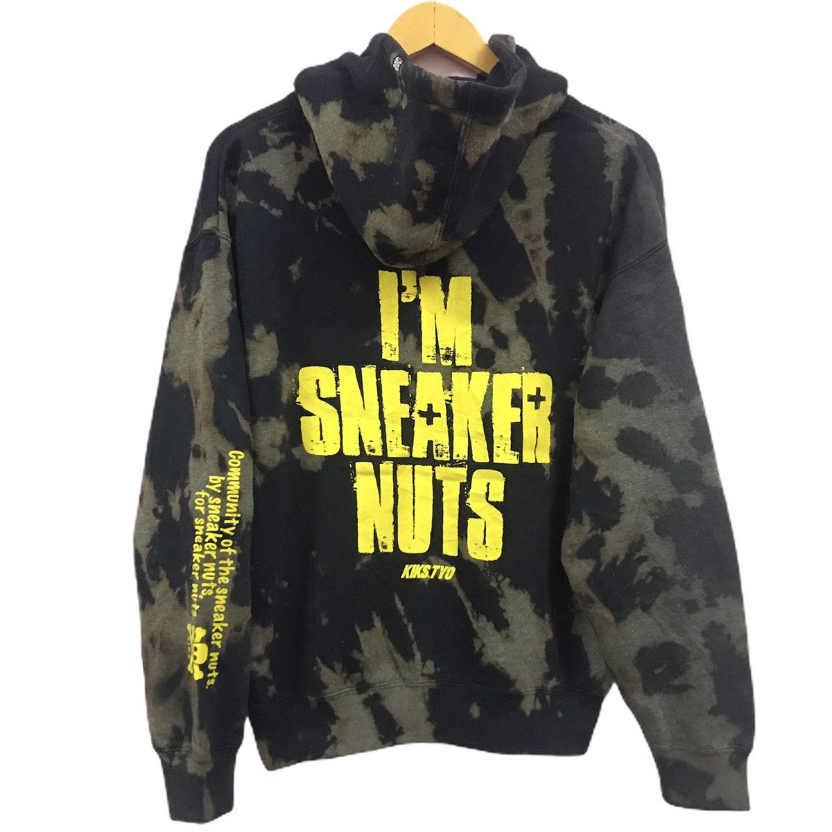 Kiks tyo sneakers hoodie bleach custom sun faded