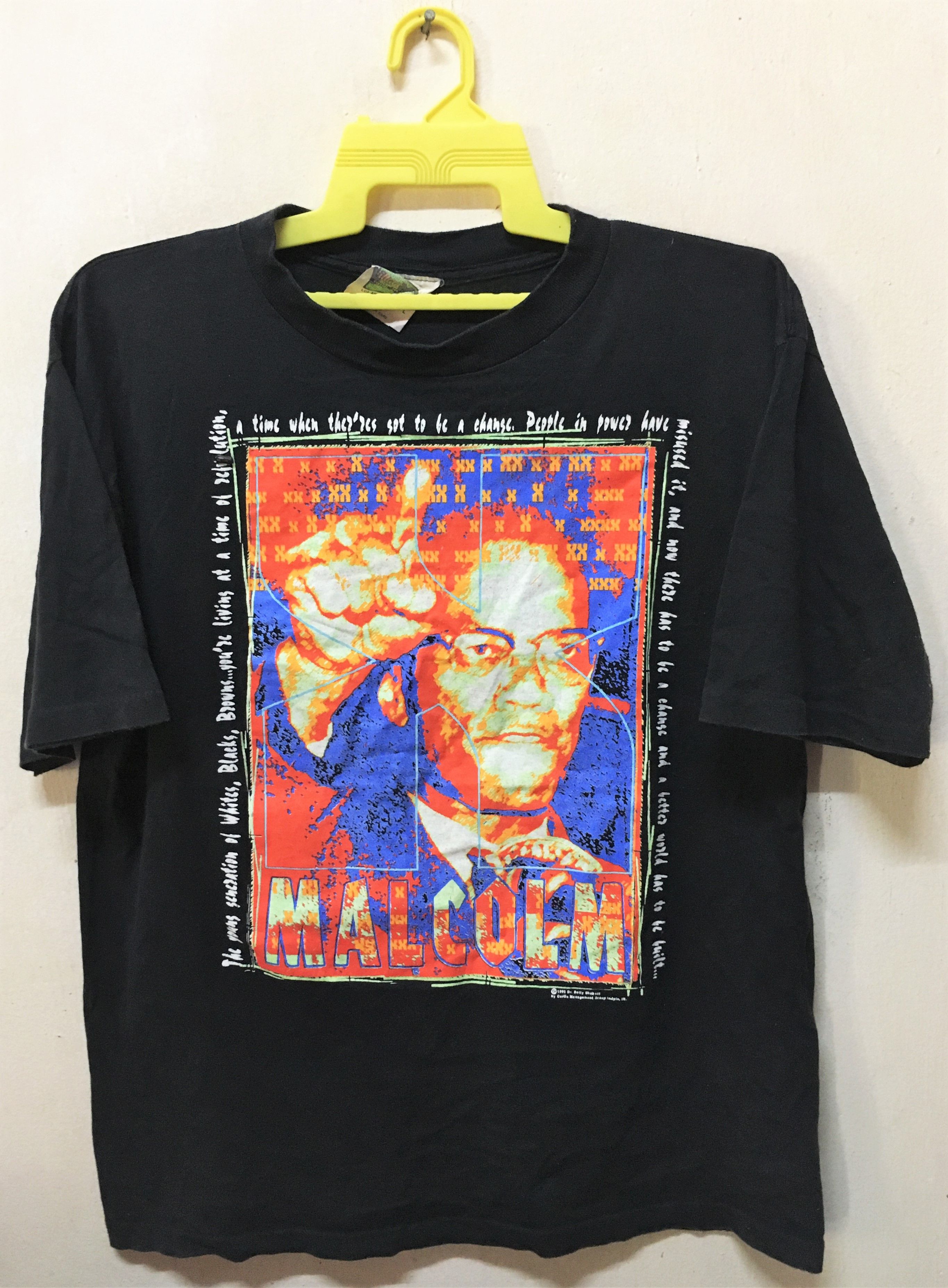 Vintage VINTAGE 1992 MALCOLM X T-SHIRT | Grailed