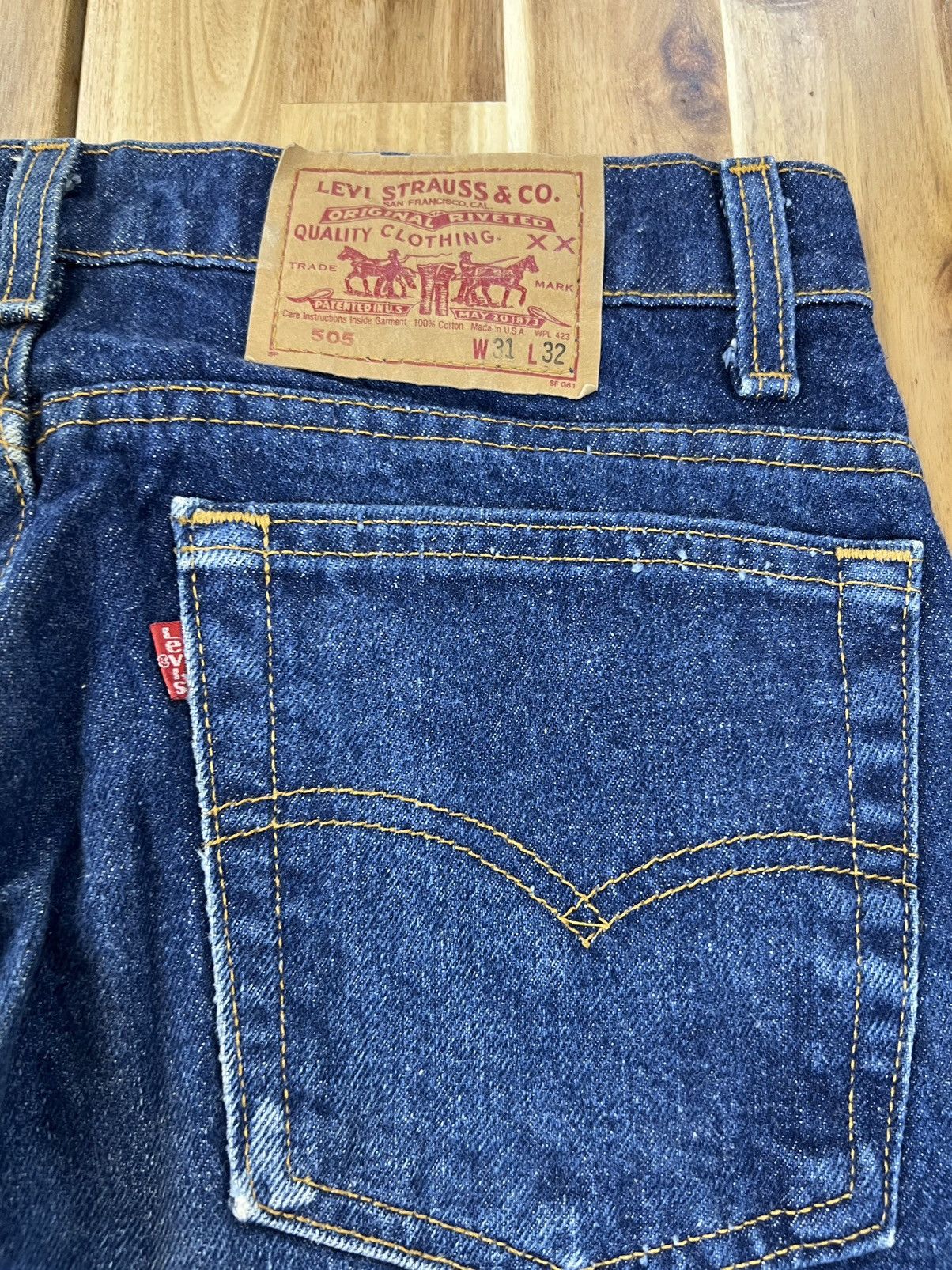 Levi's Levis 505 Button 513 Made in Usa Denim Jeans Size US 30 / EU 46 - 8 Thumbnail