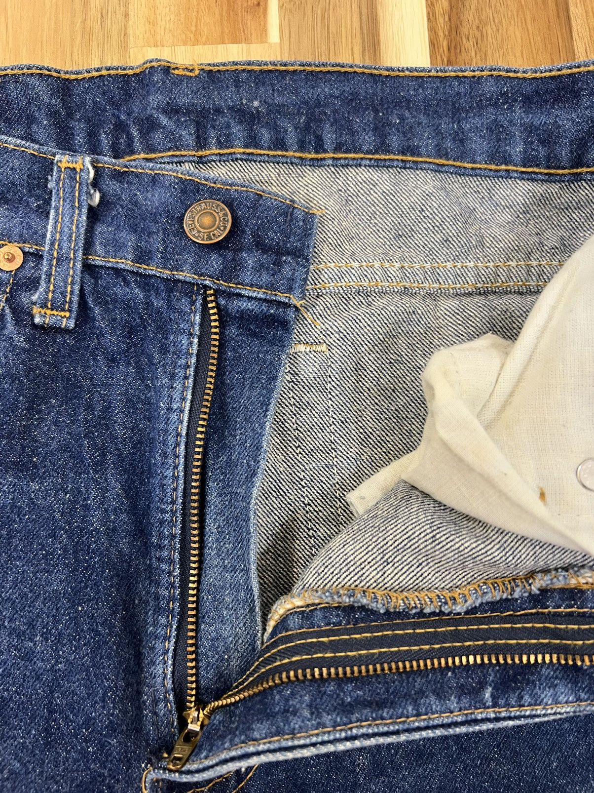 Levi's Levis 505 Button 513 Made in Usa Denim Jeans Size US 30 / EU 46 - 5 Thumbnail