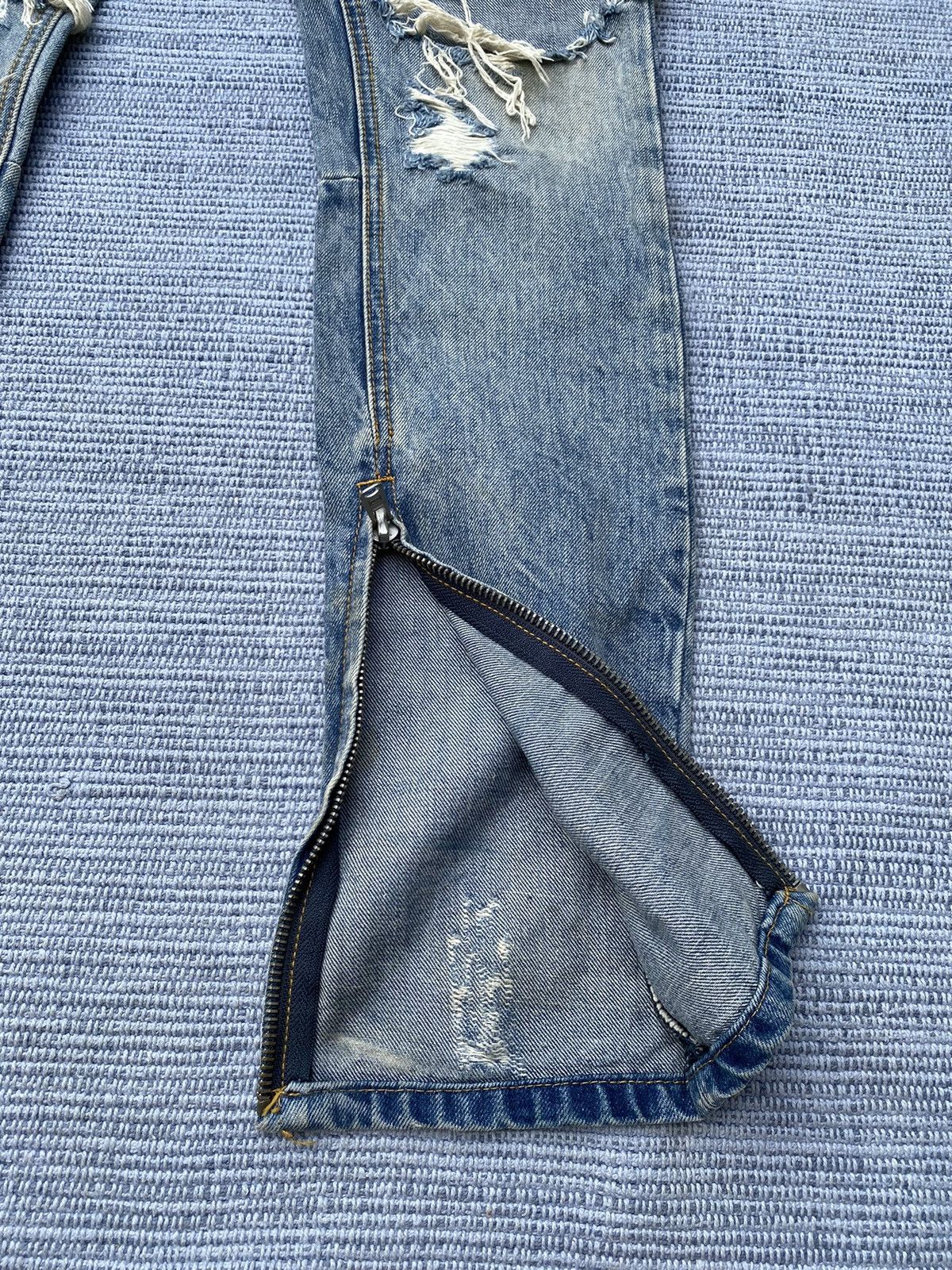 Japanese Brand ripped jeans by mnml Size US 30 / EU 46 - 6 Thumbnail