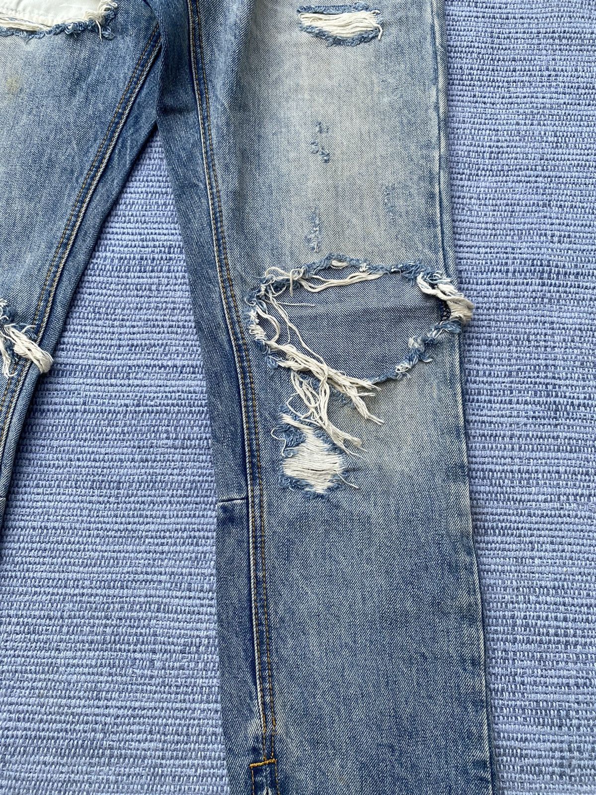Japanese Brand ripped jeans by mnml Size US 30 / EU 46 - 3 Thumbnail