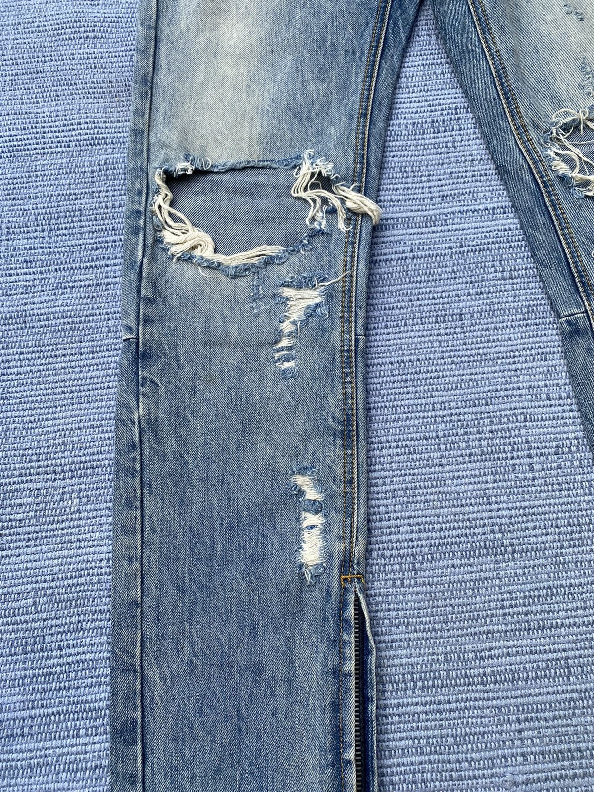 Japanese Brand ripped jeans by mnml Size US 30 / EU 46 - 4 Thumbnail