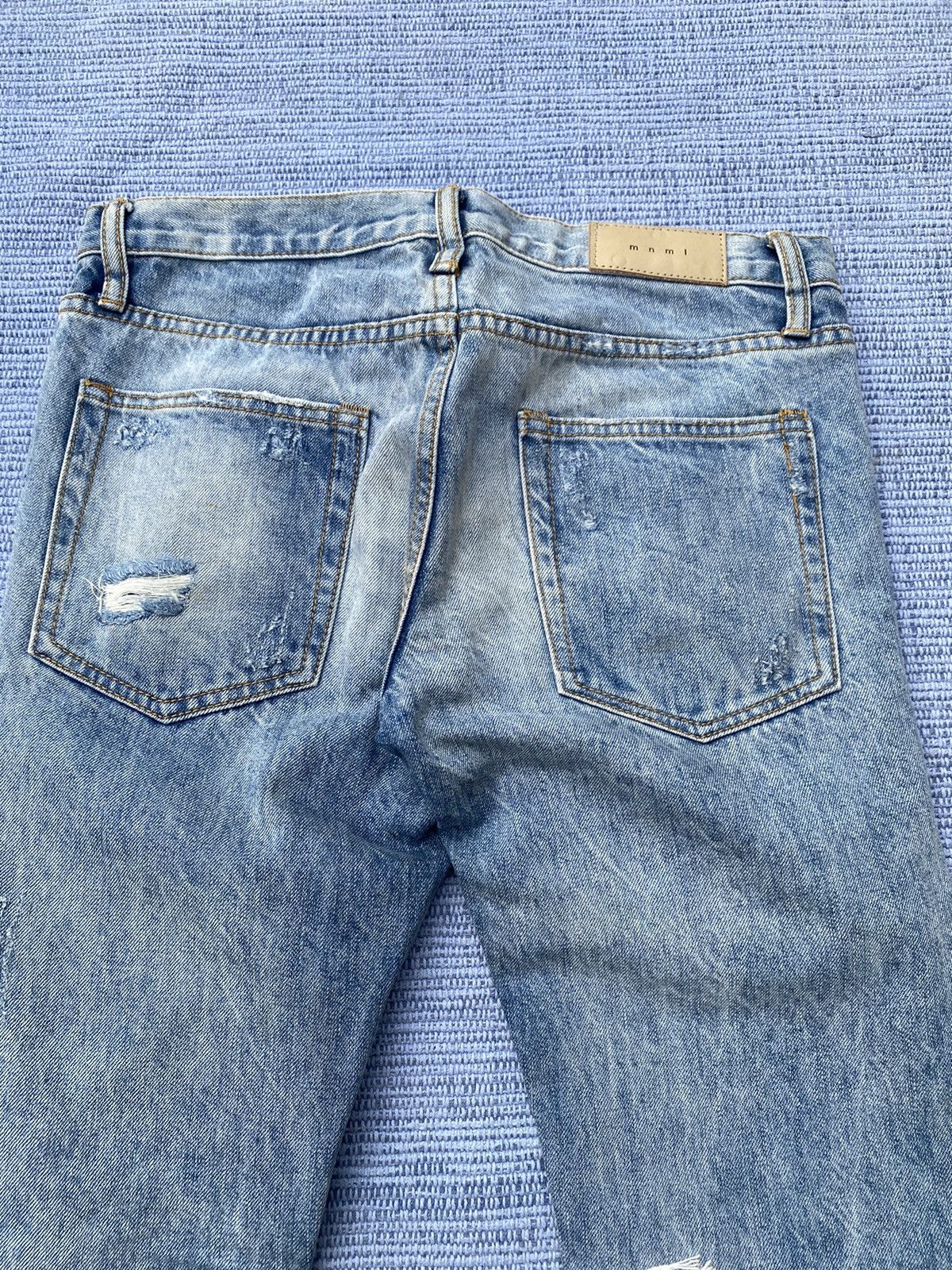 Japanese Brand ripped jeans by mnml Size US 30 / EU 46 - 9 Thumbnail