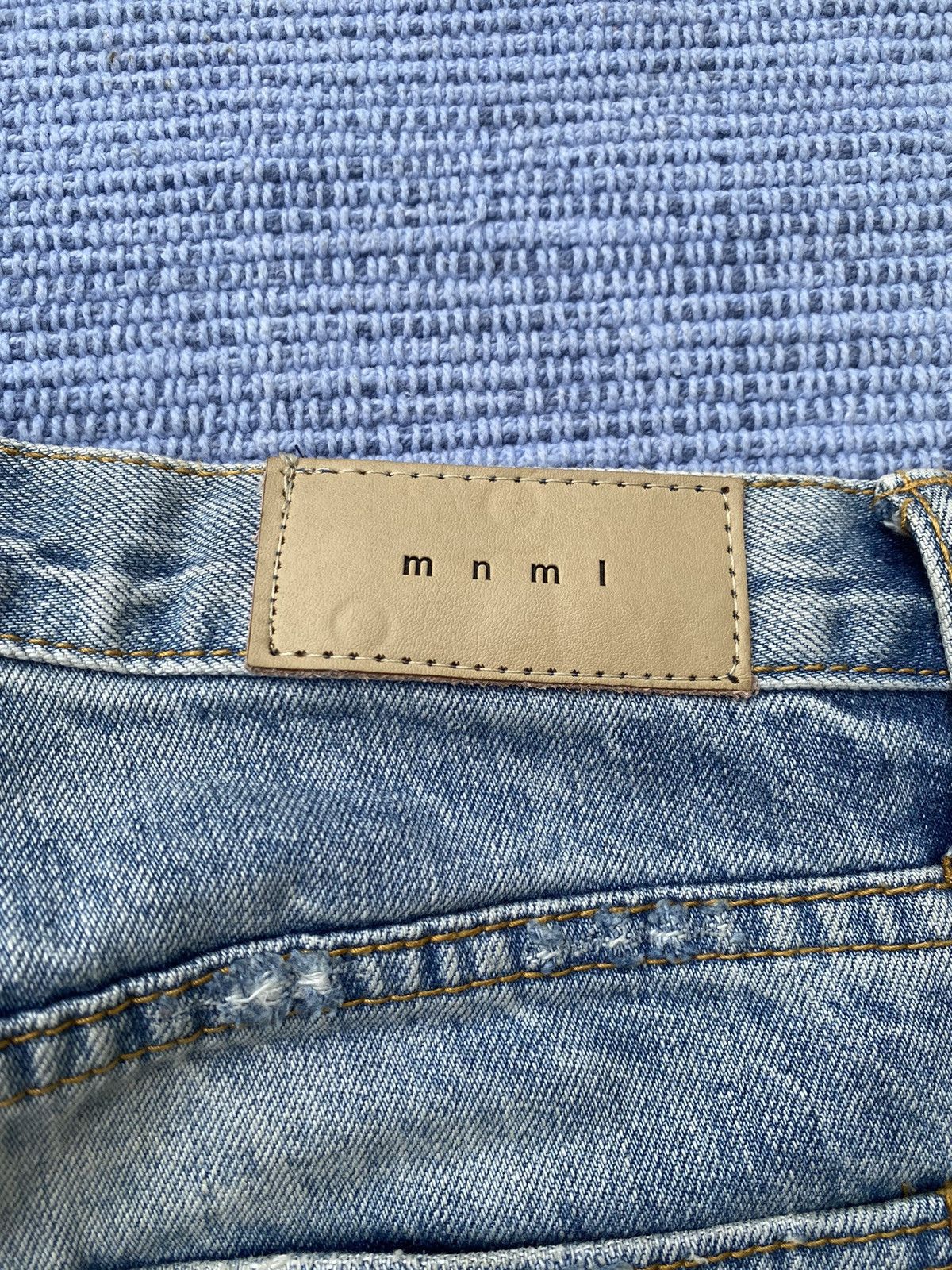 Japanese Brand ripped jeans by mnml Size US 30 / EU 46 - 8 Thumbnail