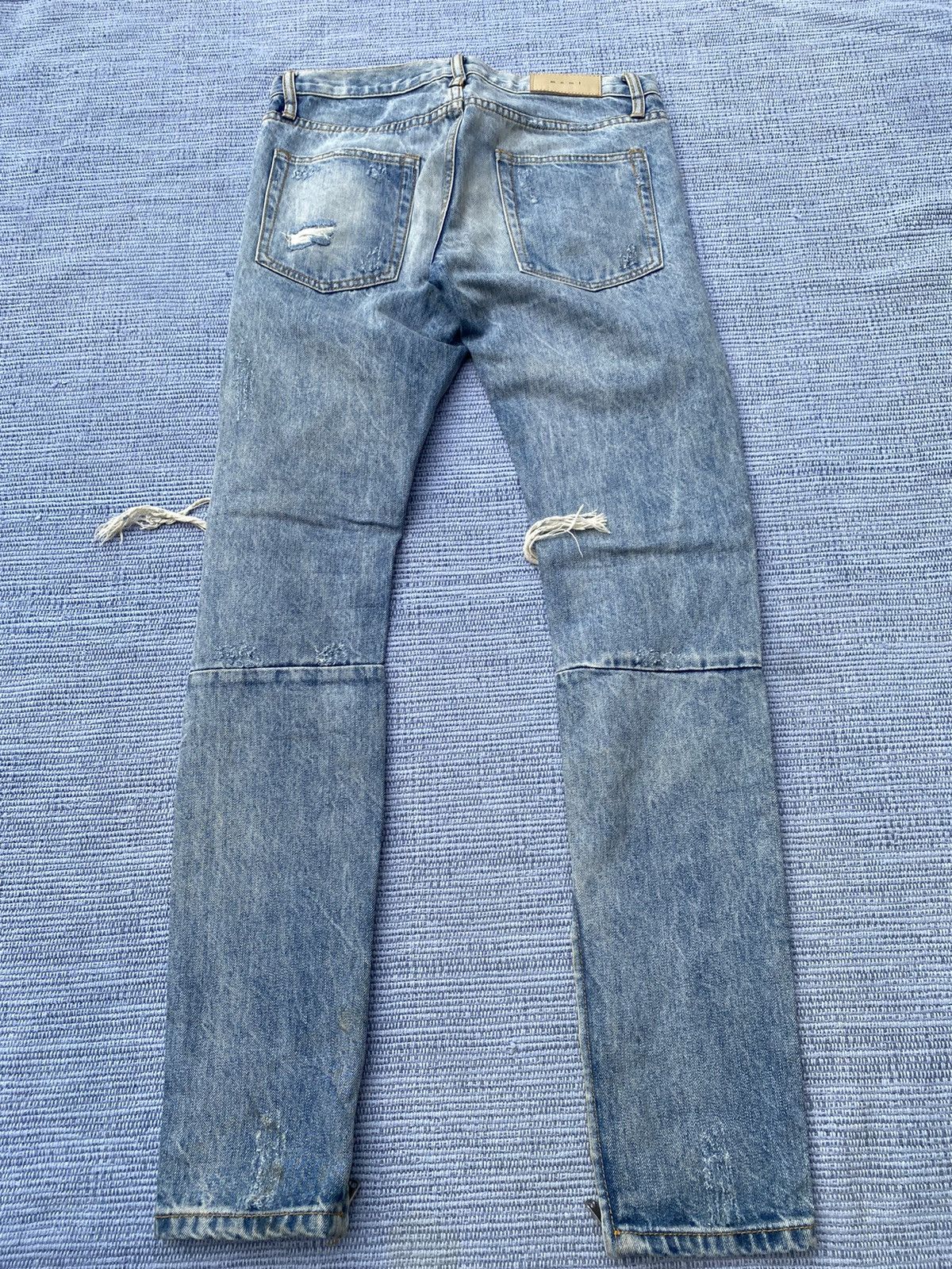 Japanese Brand ripped jeans by mnml Size US 30 / EU 46 - 7 Thumbnail