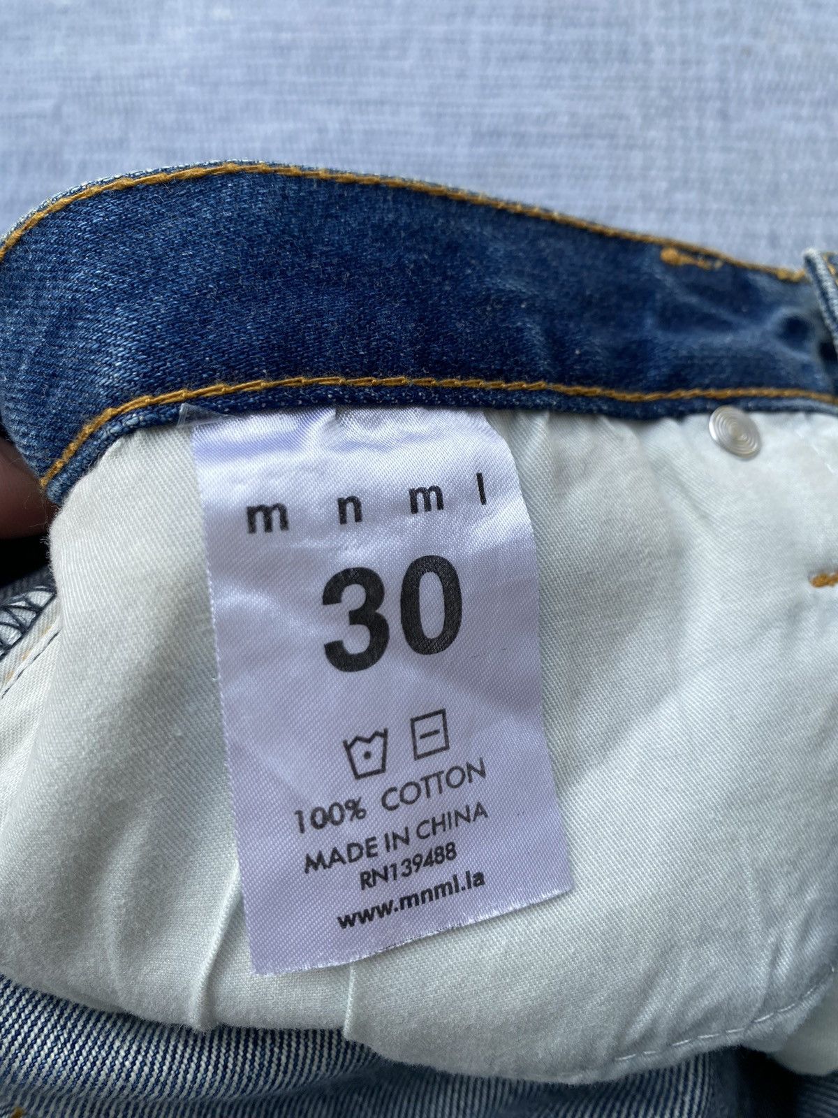 Japanese Brand ripped jeans by mnml Size US 30 / EU 46 - 12 Thumbnail