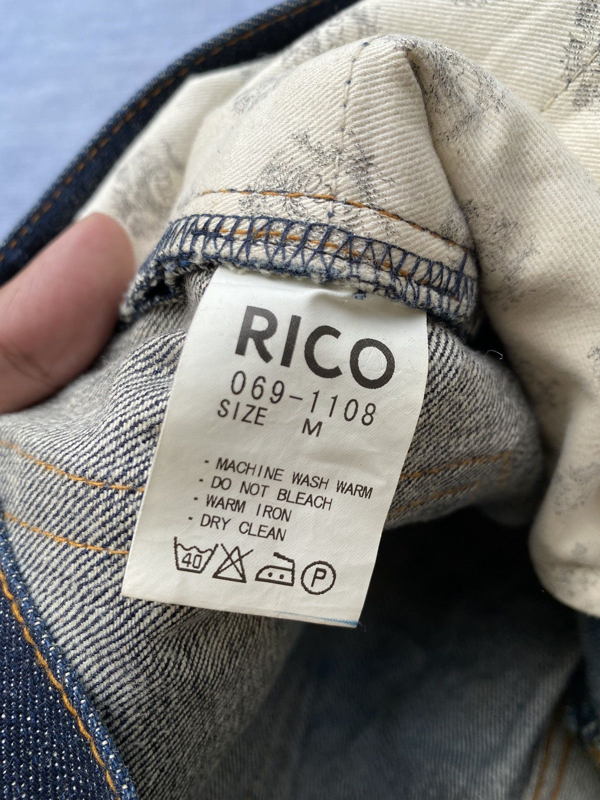 Japanese Brand Rico jeans Size US 31 - 7 Thumbnail