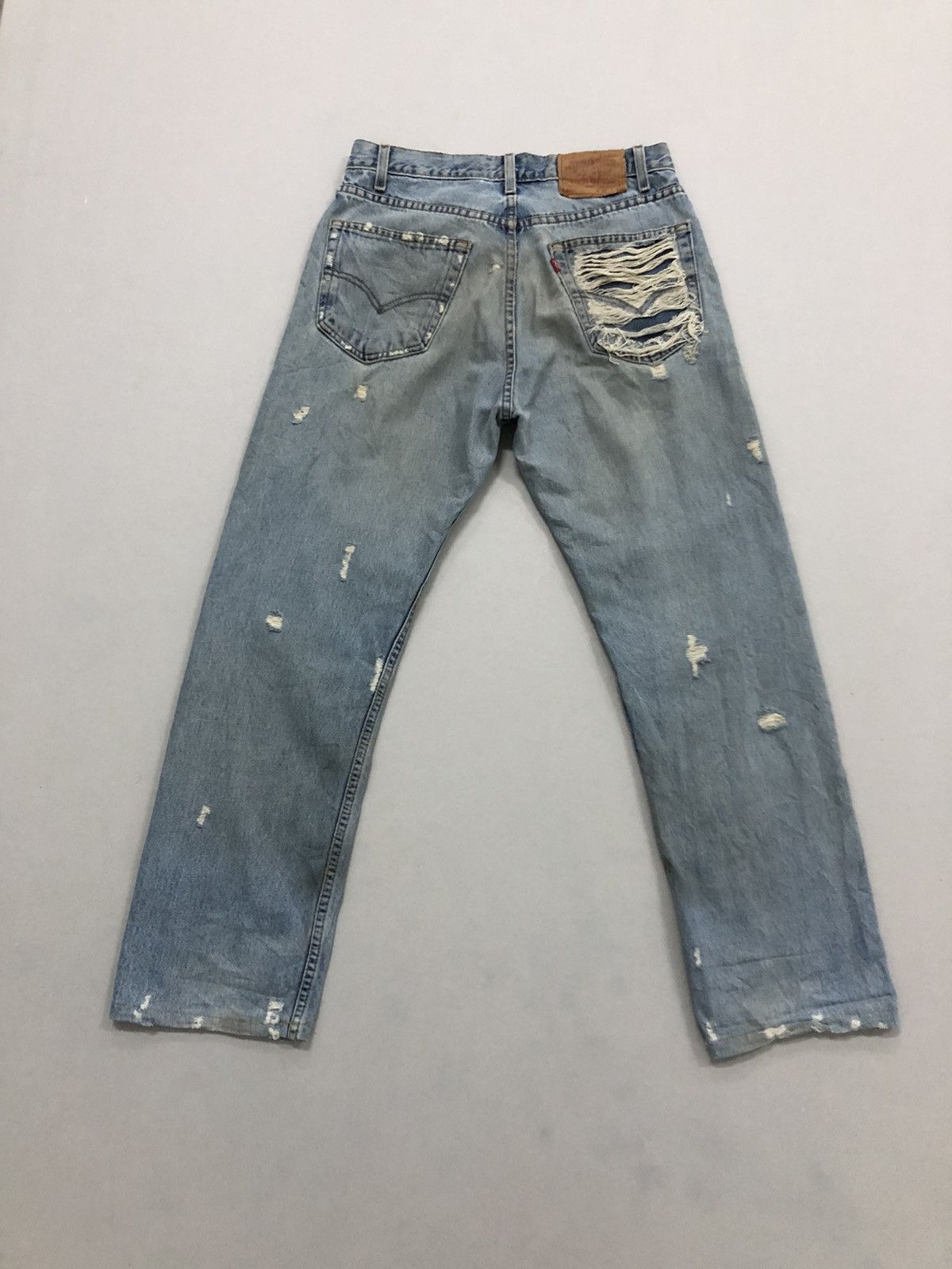 Levi's Vintage Levi’s 505 Distressed Denim Jeans Size US 32 / EU 48 - 2 Thumbnail