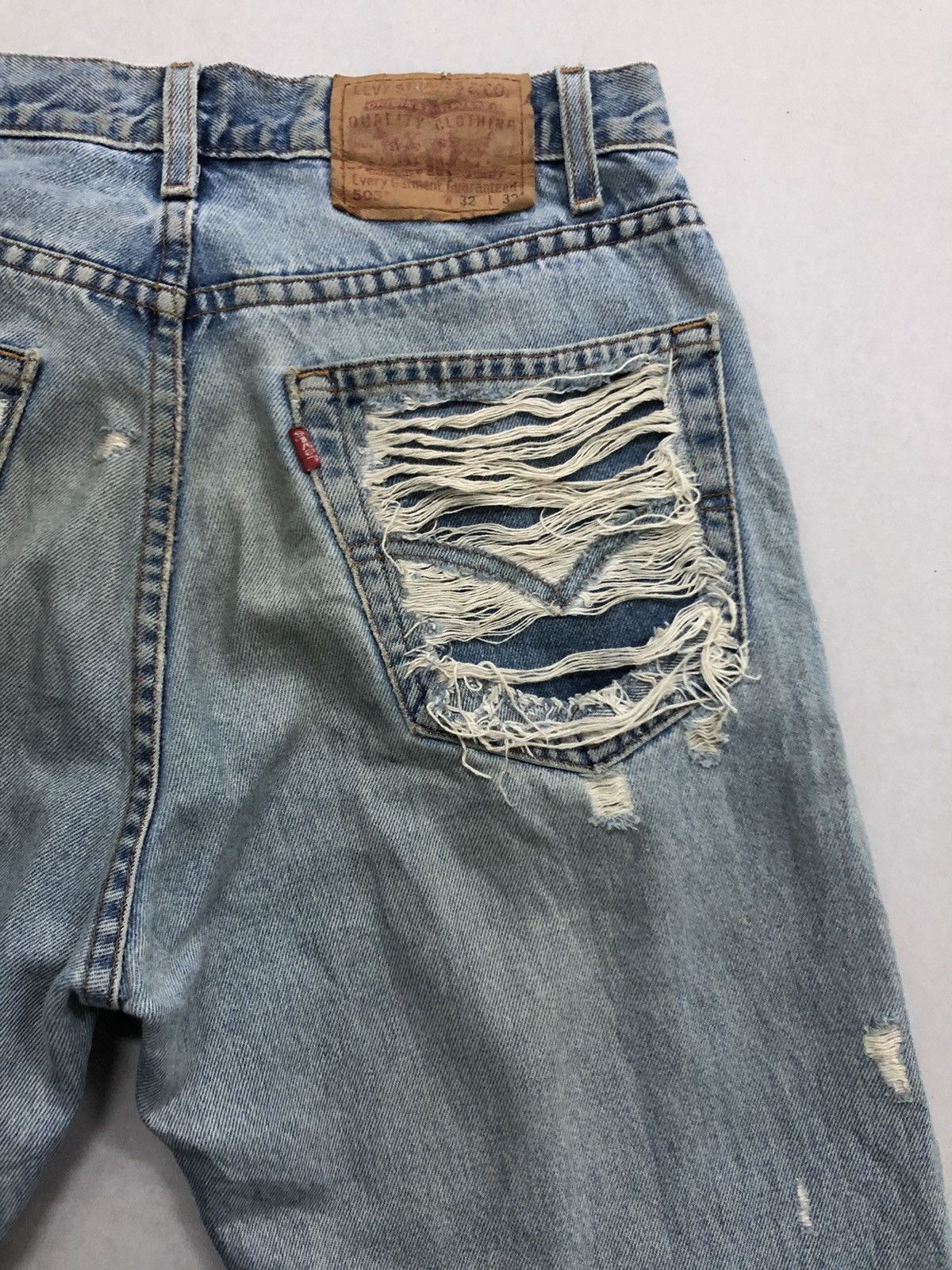Levi's Vintage Levi’s 505 Distressed Denim Jeans Size US 32 / EU 48 - 7 Thumbnail