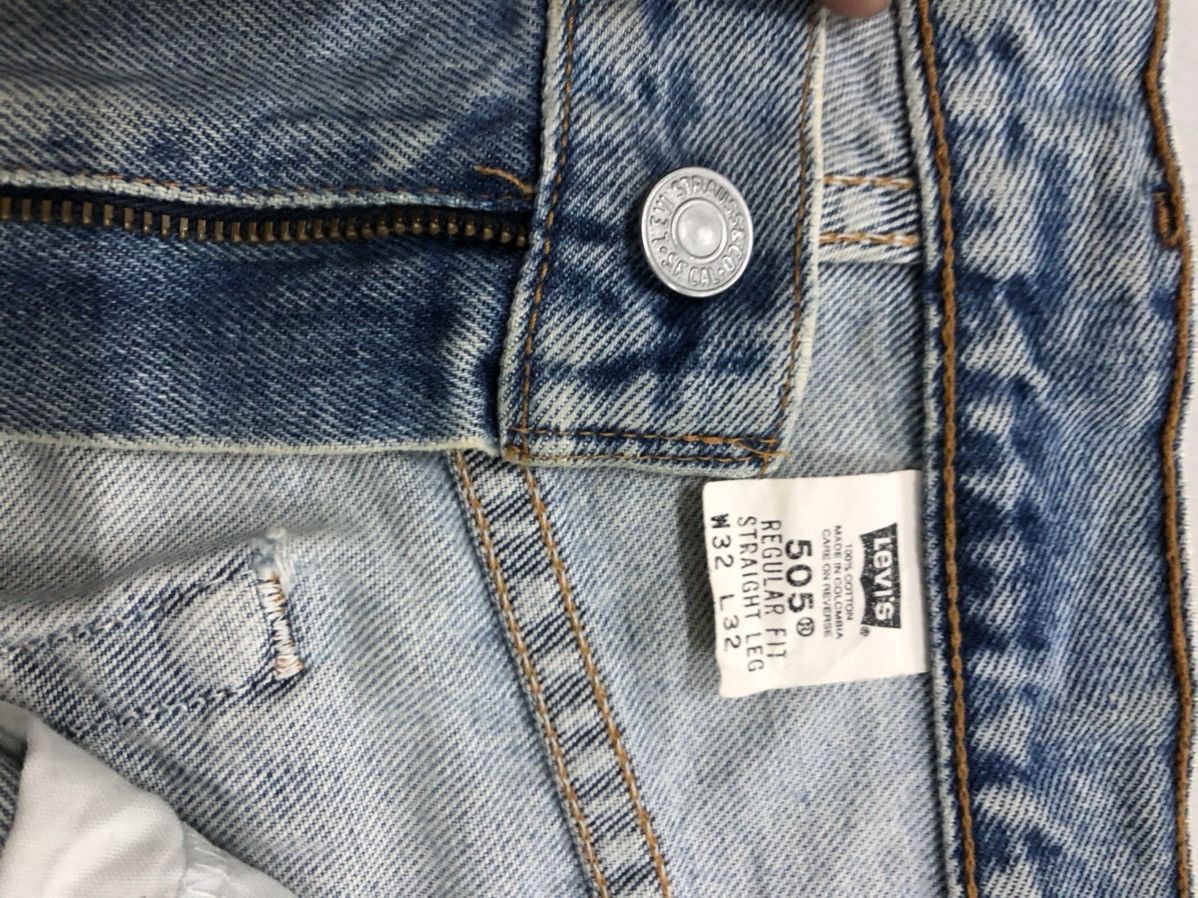 Levi's Vintage Levi’s 505 Distressed Denim Jeans Size US 32 / EU 48 - 9 Thumbnail