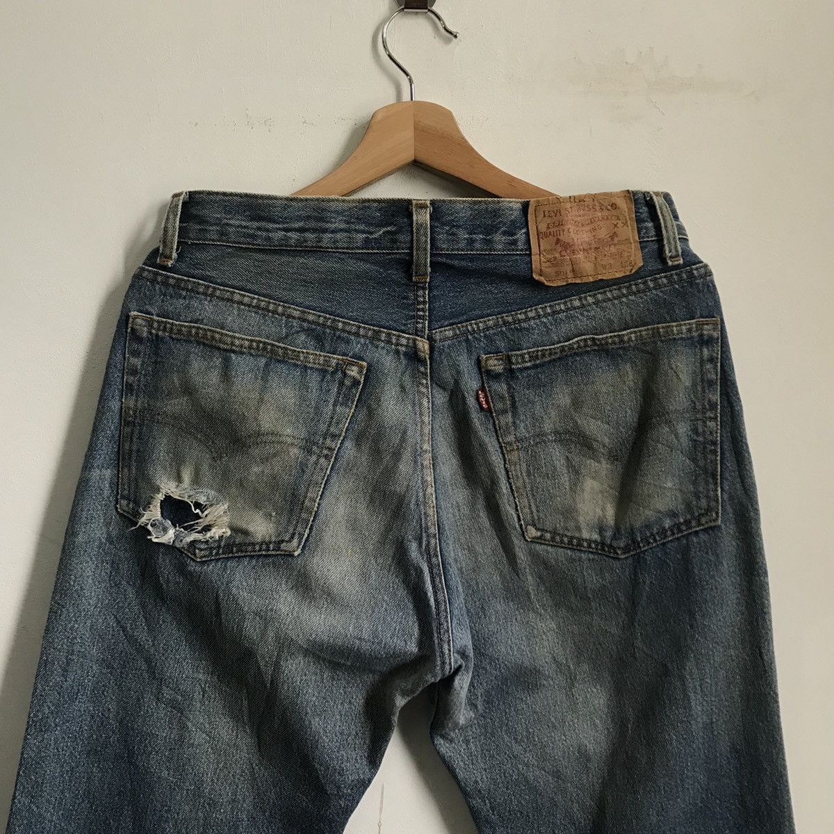Levi's Levis 501xx Distressed Jeans Denim Size US 31 - 6 Thumbnail