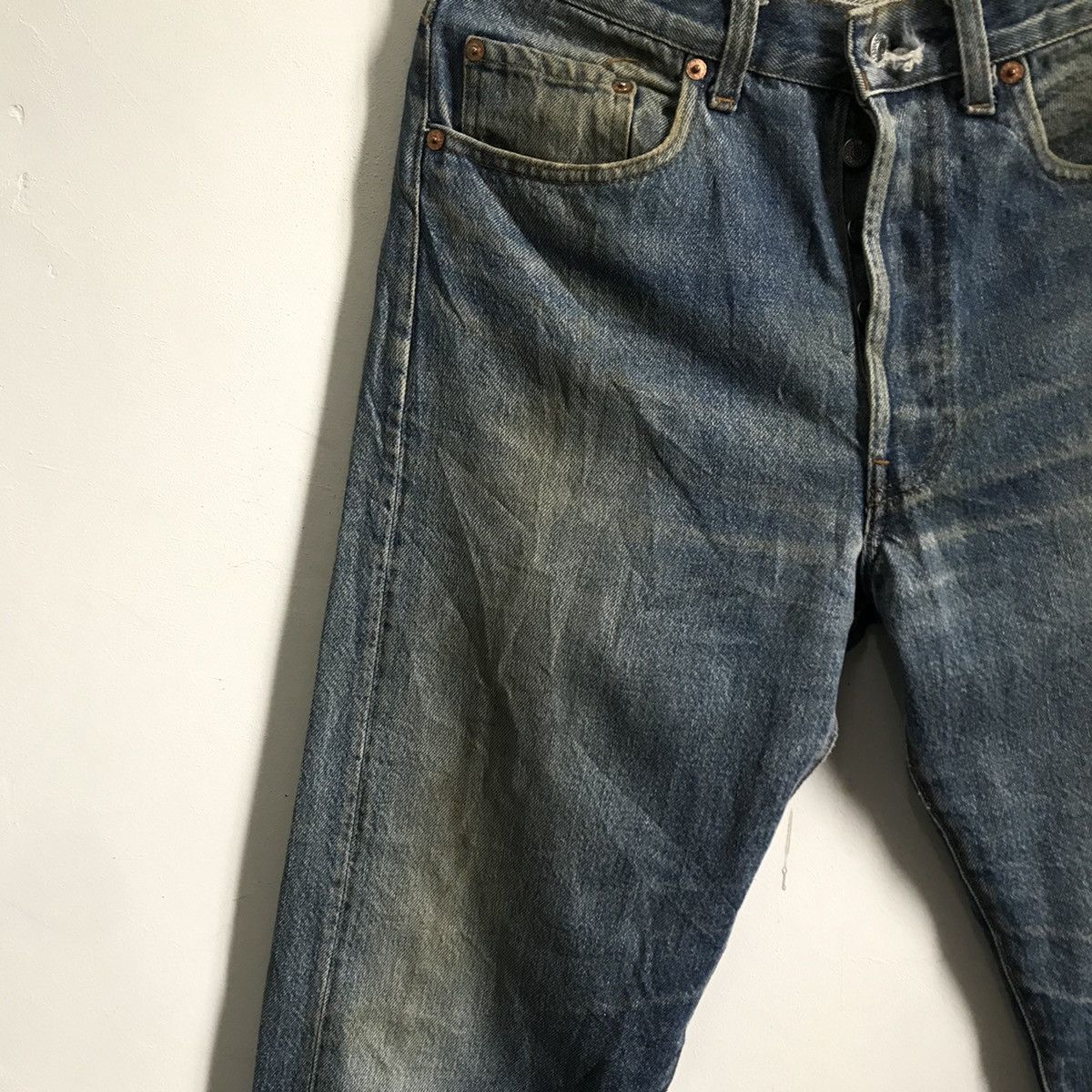 Levi's Levis 501xx Distressed Jeans Denim Size US 31 - 4 Thumbnail