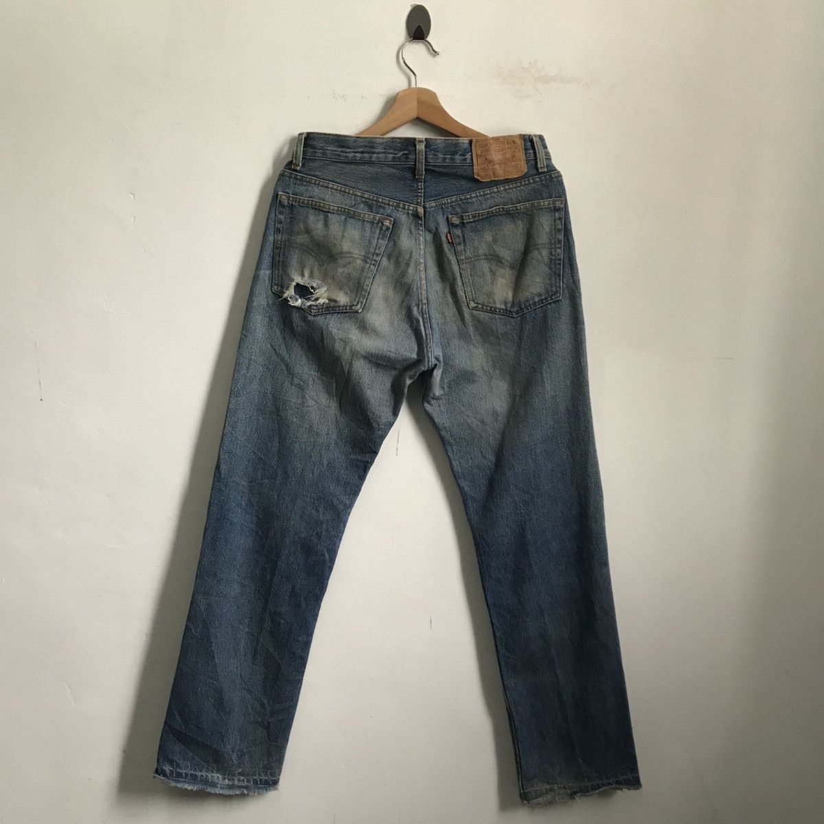 Levi's Levis 501xx Distressed Jeans Denim Size US 31 - 2 Thumbnail