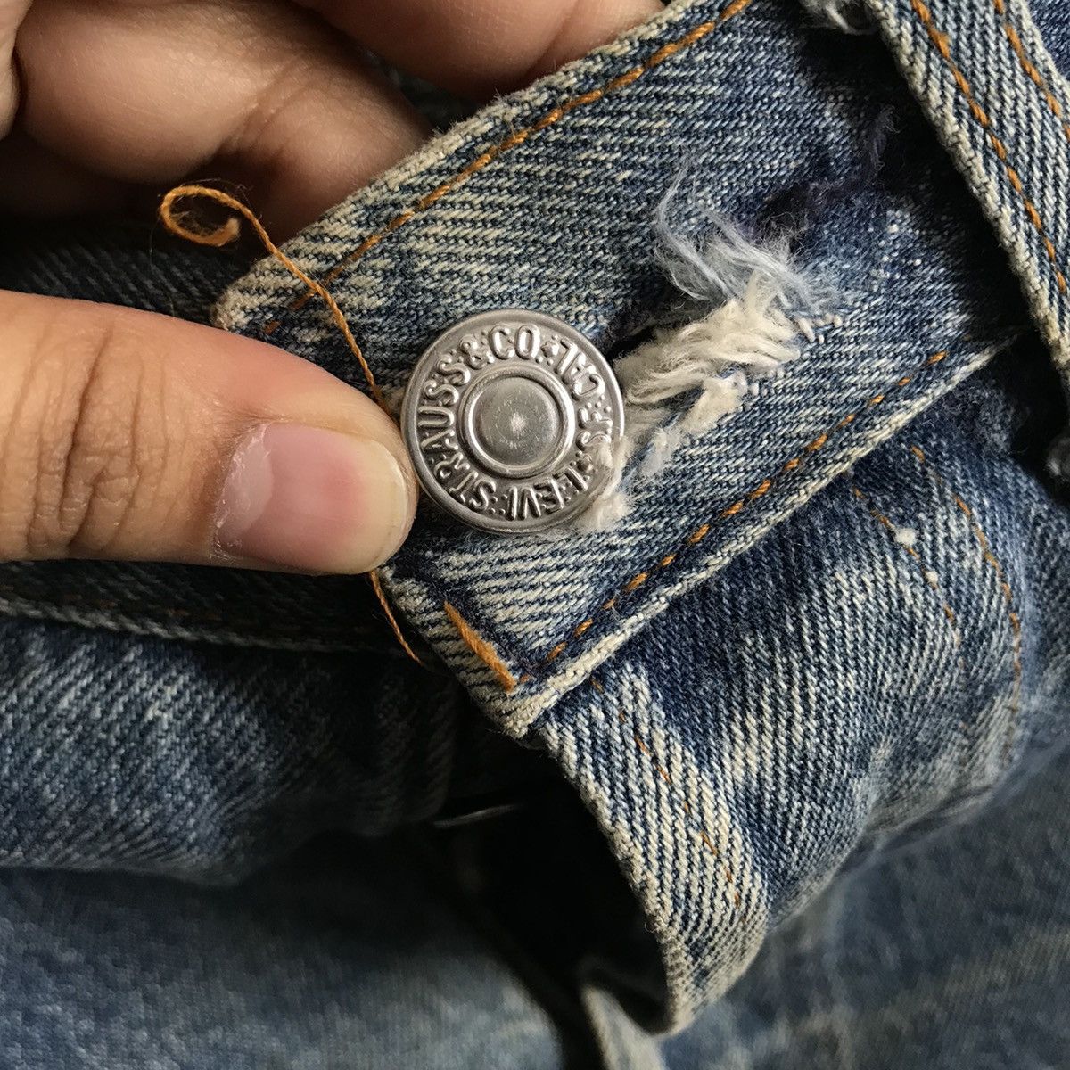 Levi's Levis 501xx Distressed Jeans Denim Size US 31 - 5 Thumbnail