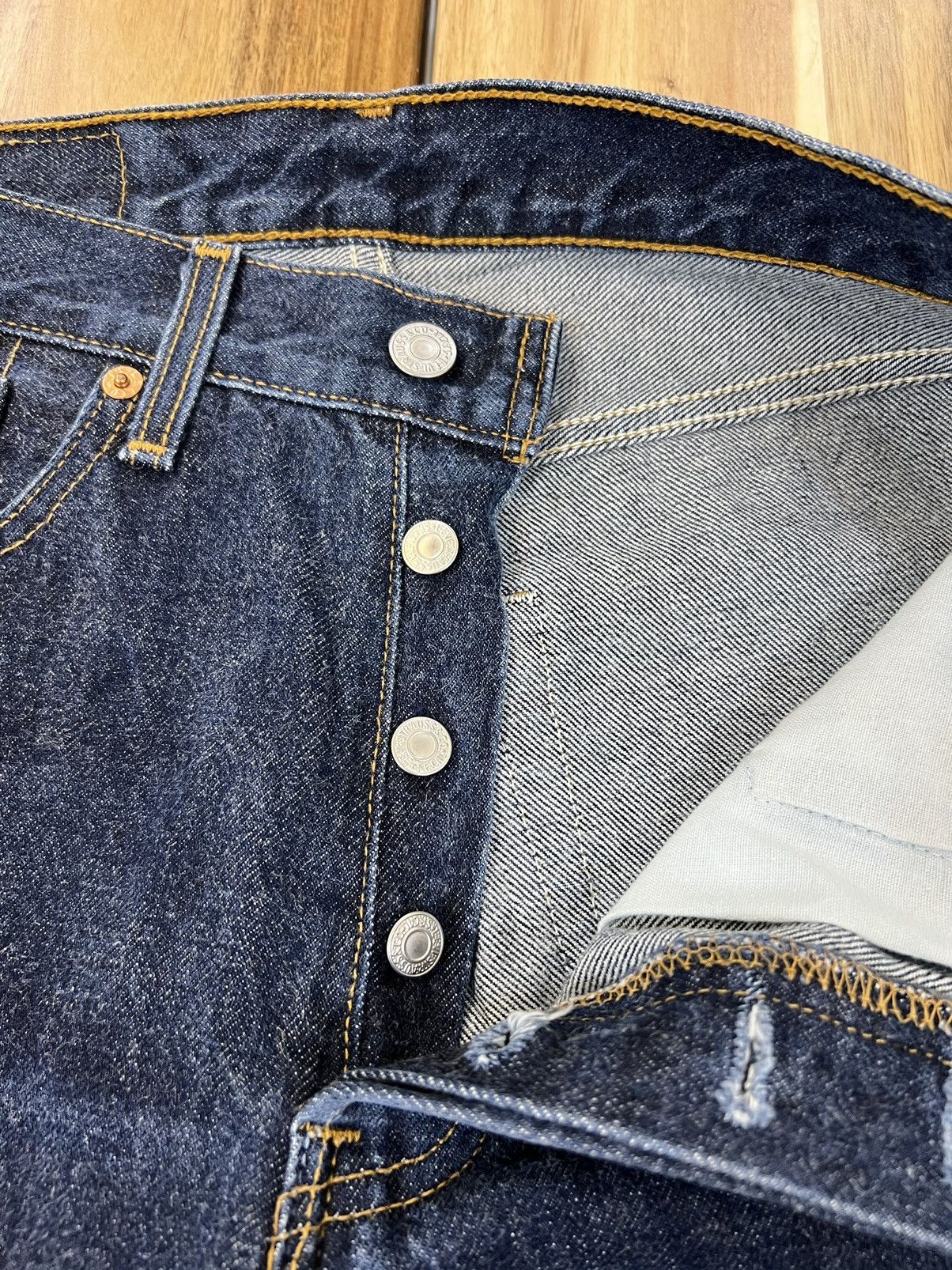 Levi's Levis 501 Button 524 Made in Usa Denim Jeans Size US 27 - 5 Thumbnail