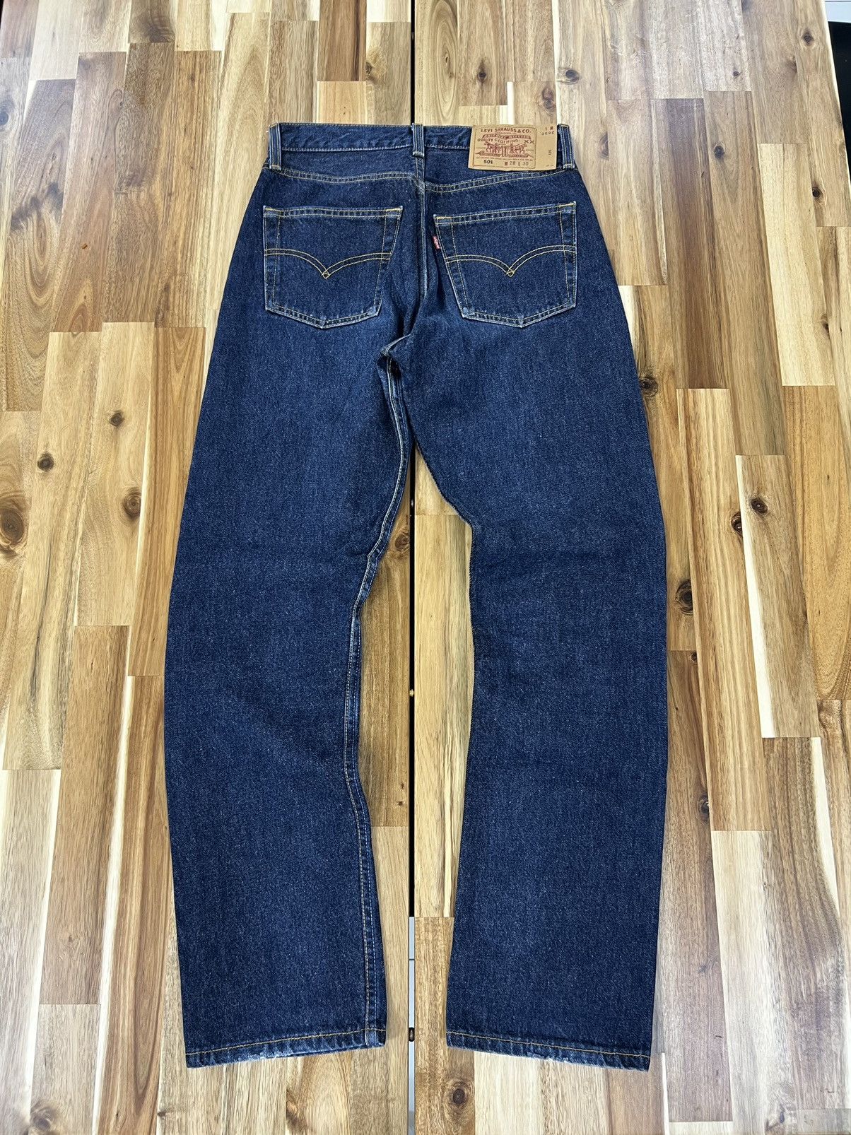 Levi's Levis 501 Button 524 Made in Usa Denim Jeans Size US 27 - 2 Thumbnail
