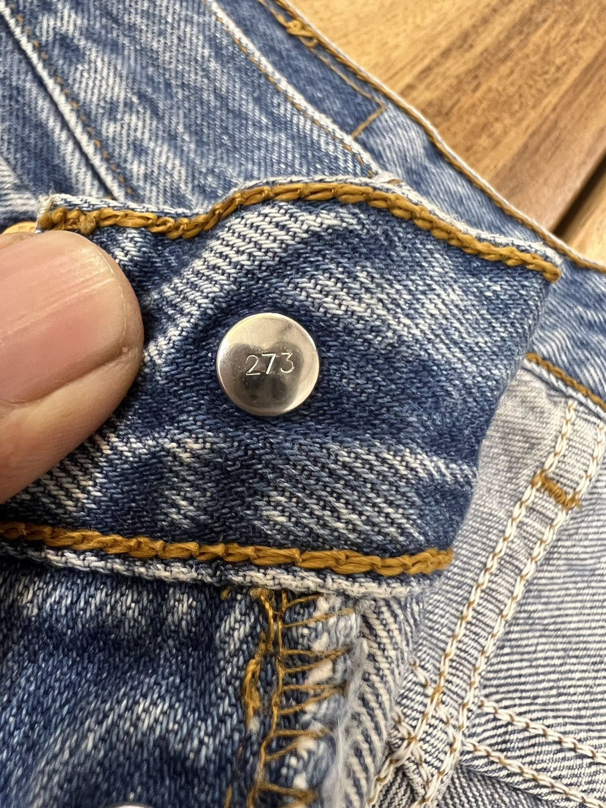Levi's Levis 501 Button 273 Mickey Mouse Denim Jeans Size US 31 - 9 Thumbnail