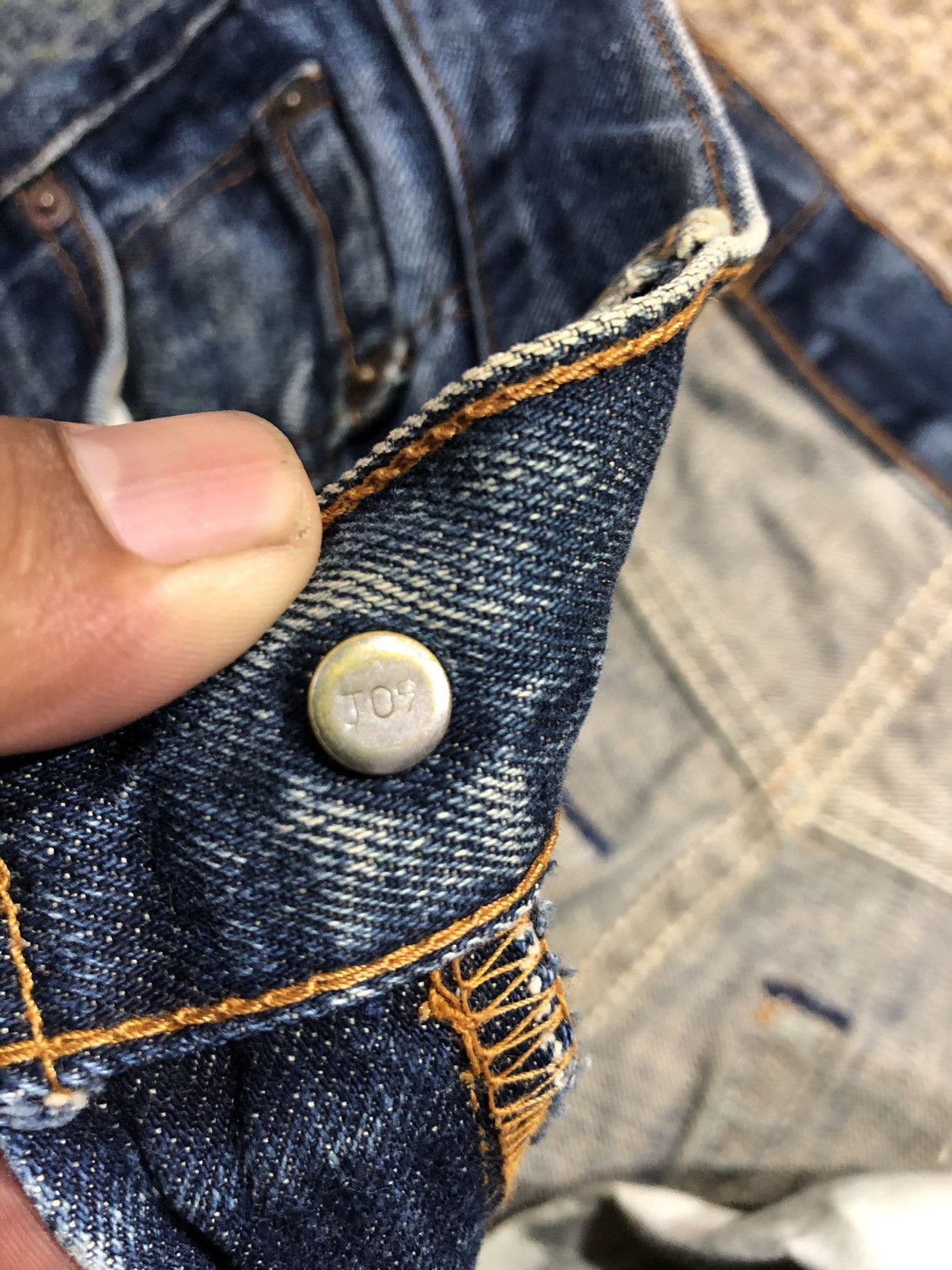 Levi's Vintage Clothing Levis 502 Distressed Denim Button J09 Size US 30 / EU 46 - 7 Thumbnail