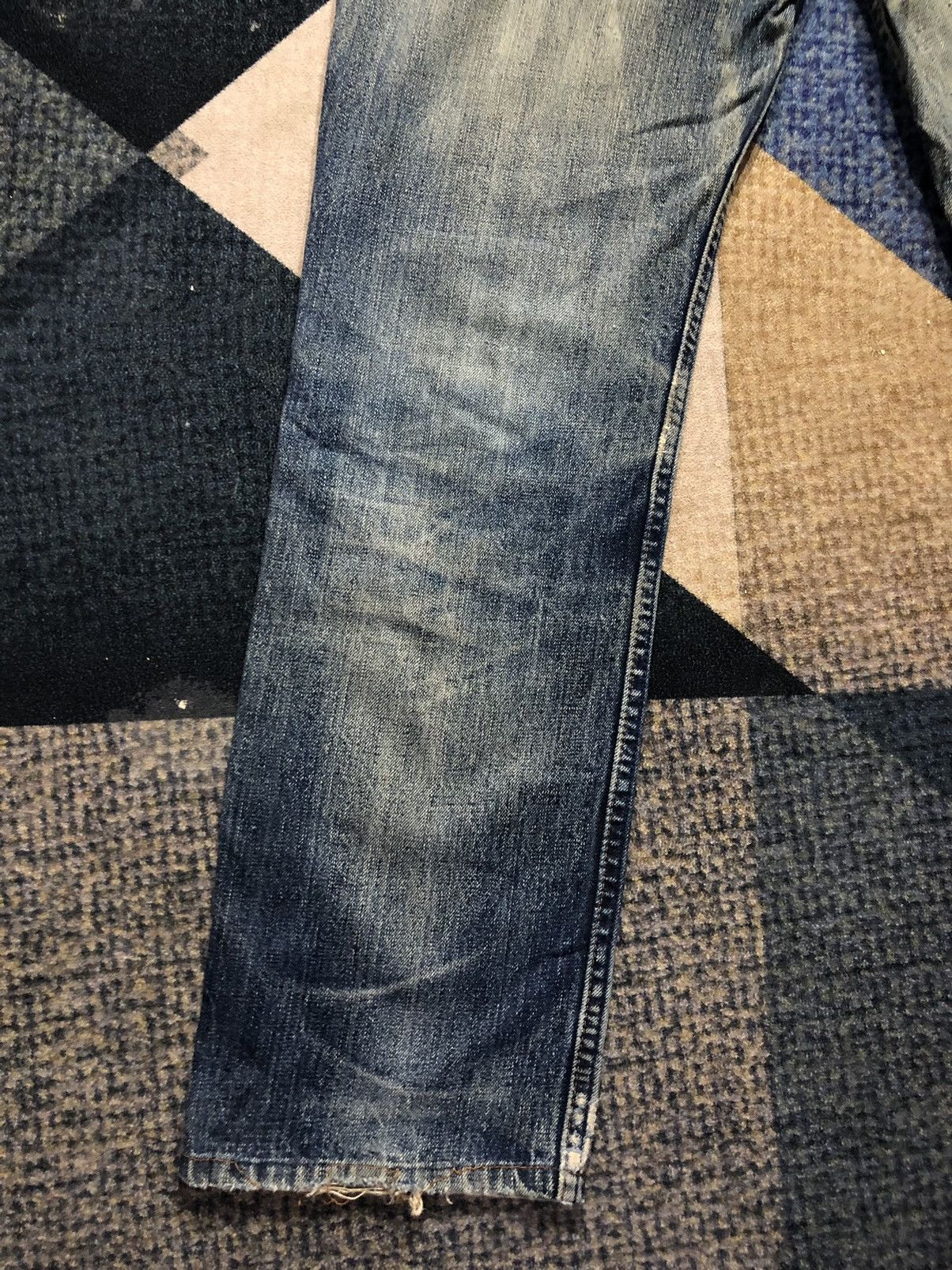 Levi's Vintage Clothing Levis 502 Distressed Denim Button J09 Size US 30 / EU 46 - 11 Thumbnail