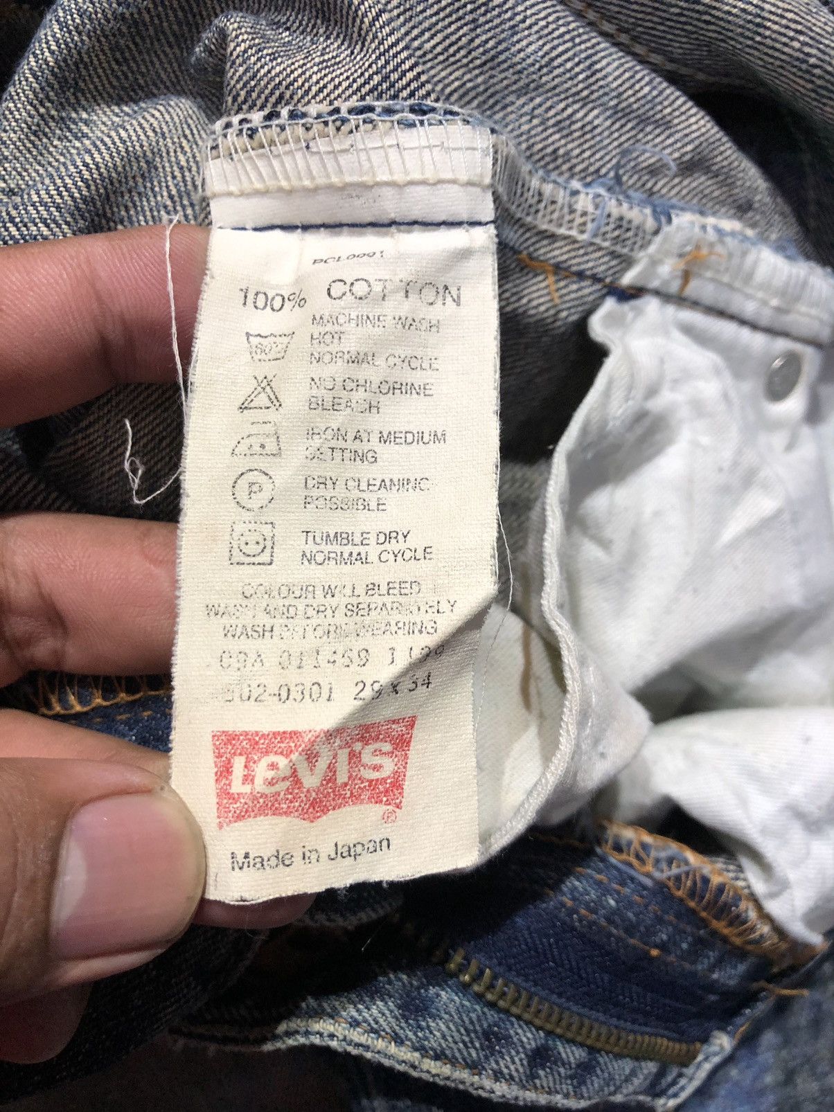 Levi's Vintage Clothing Levis 502 Distressed Denim Button J09 Size US 30 / EU 46 - 8 Thumbnail