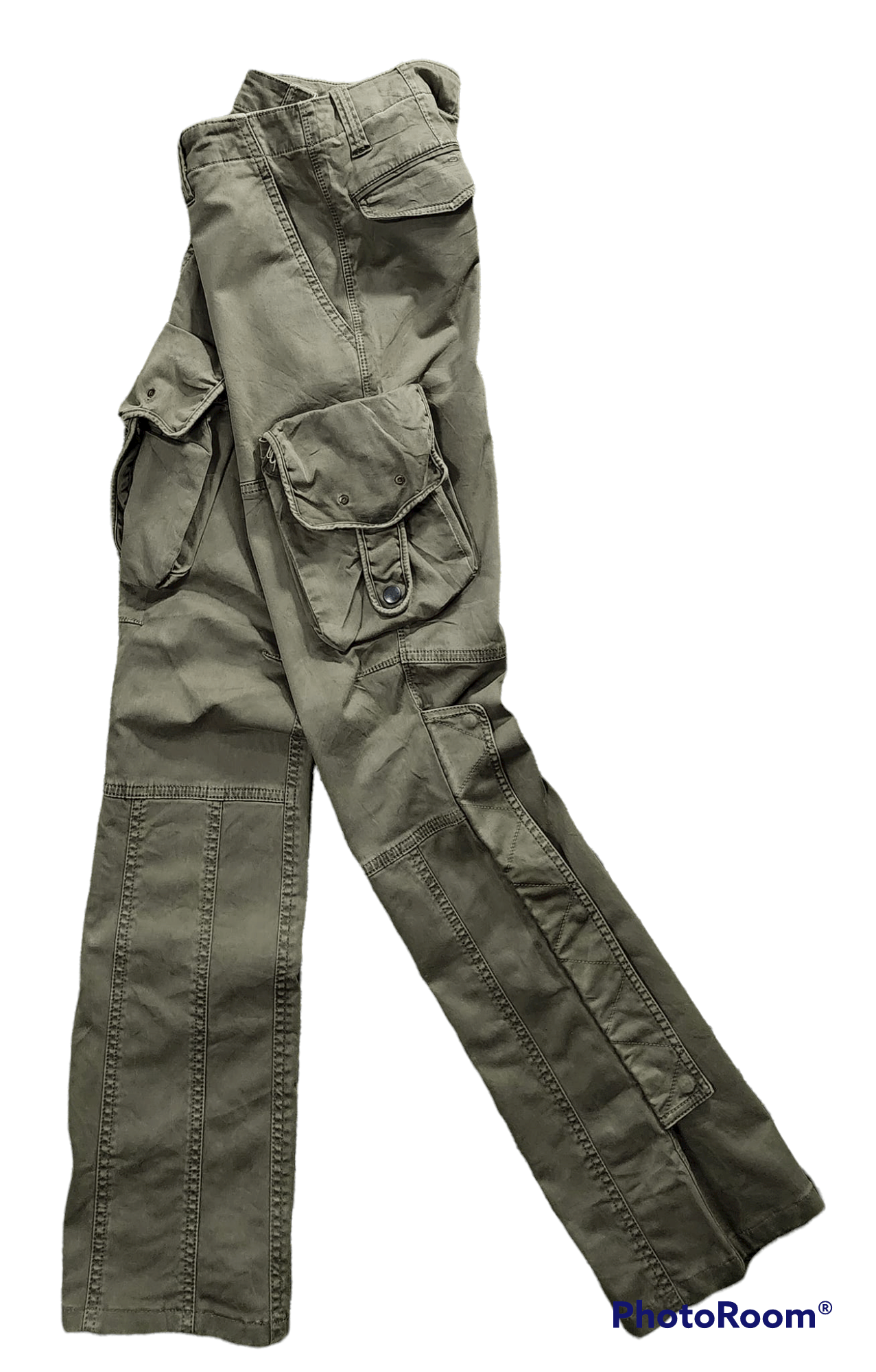 Designer × Japanese Brand × Tete Homme CP233 TETE HOMME 3D Pockets Military Streetwear Cargo Pant Size US 27 - 3 Thumbnail
