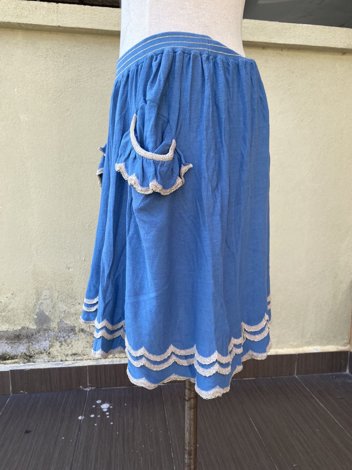 Issey Miyake blue skirt Size 28" / US 6 / IT 42 - 2 Thumbnail